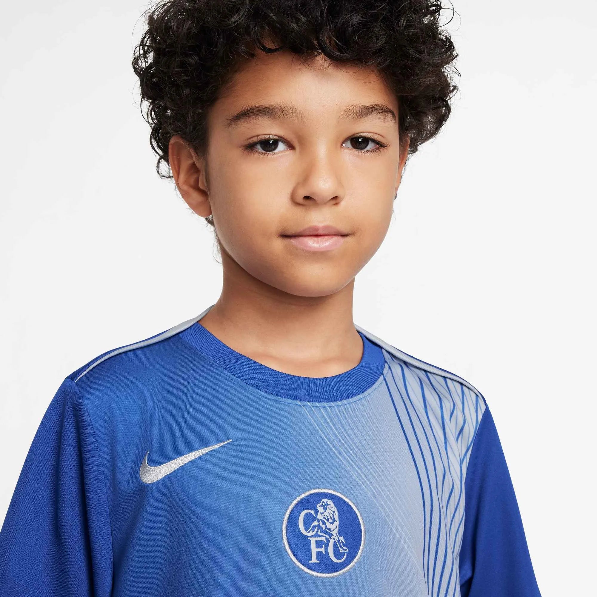 Nike 2025-26 Chelsea Youth DF Academy Pro Top Game Royal/Field Silver/Field Silver (Detail 1)