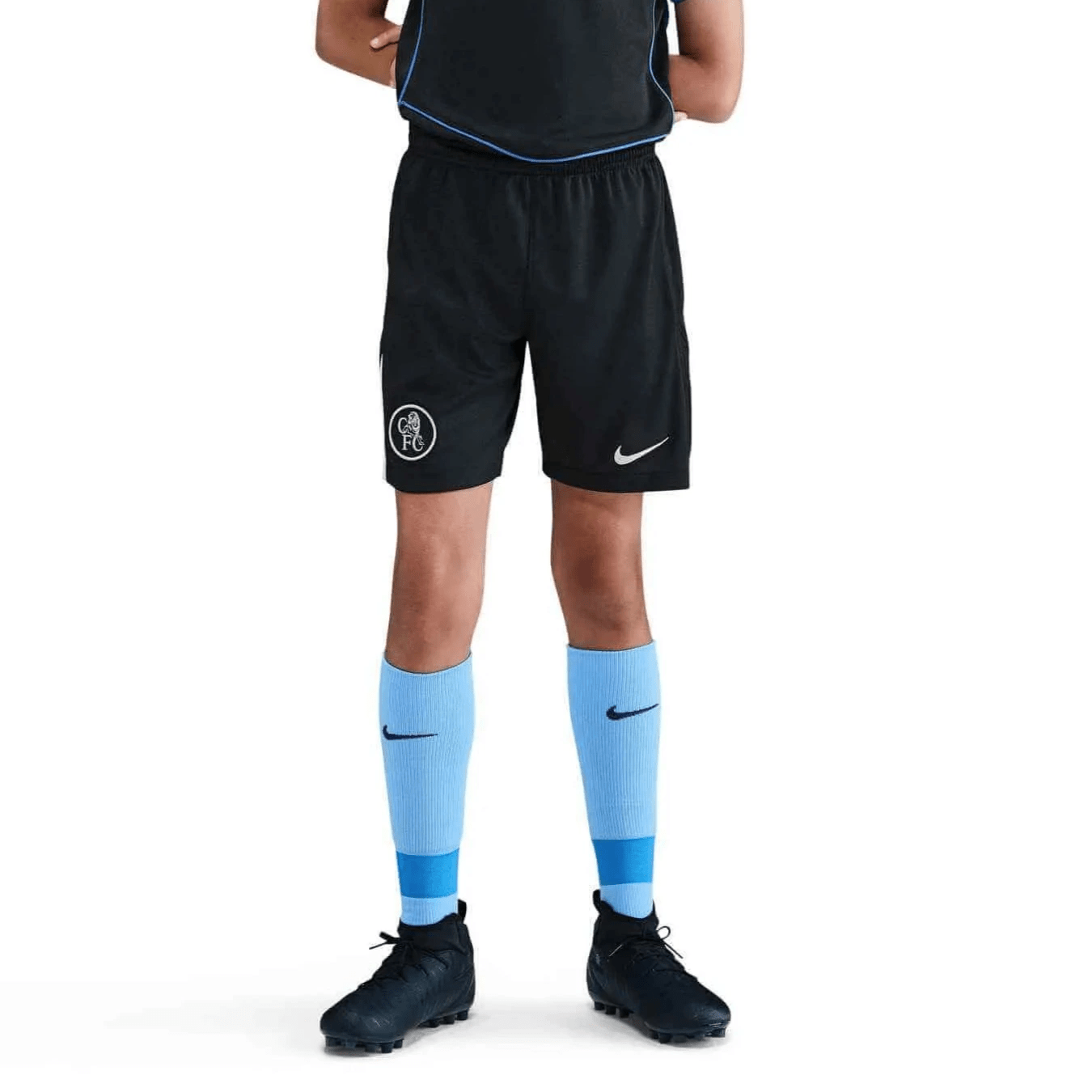 Nike 2025-26 Chelsea Youth Stadium Third Shorts (Model - Front)