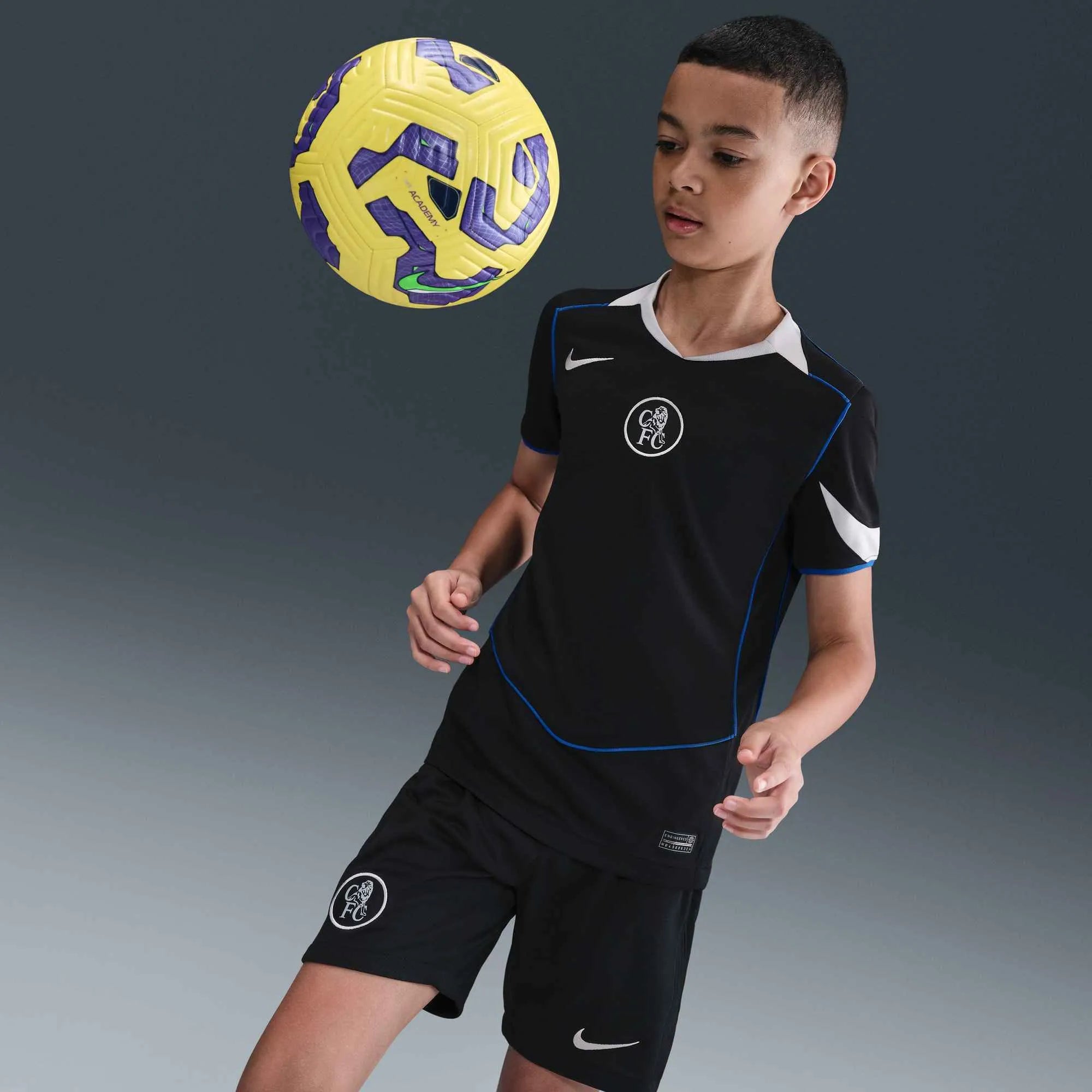 Nike 2025-26 Chelsea Youth Stadium Third Soccer Jersey (Detail 1)