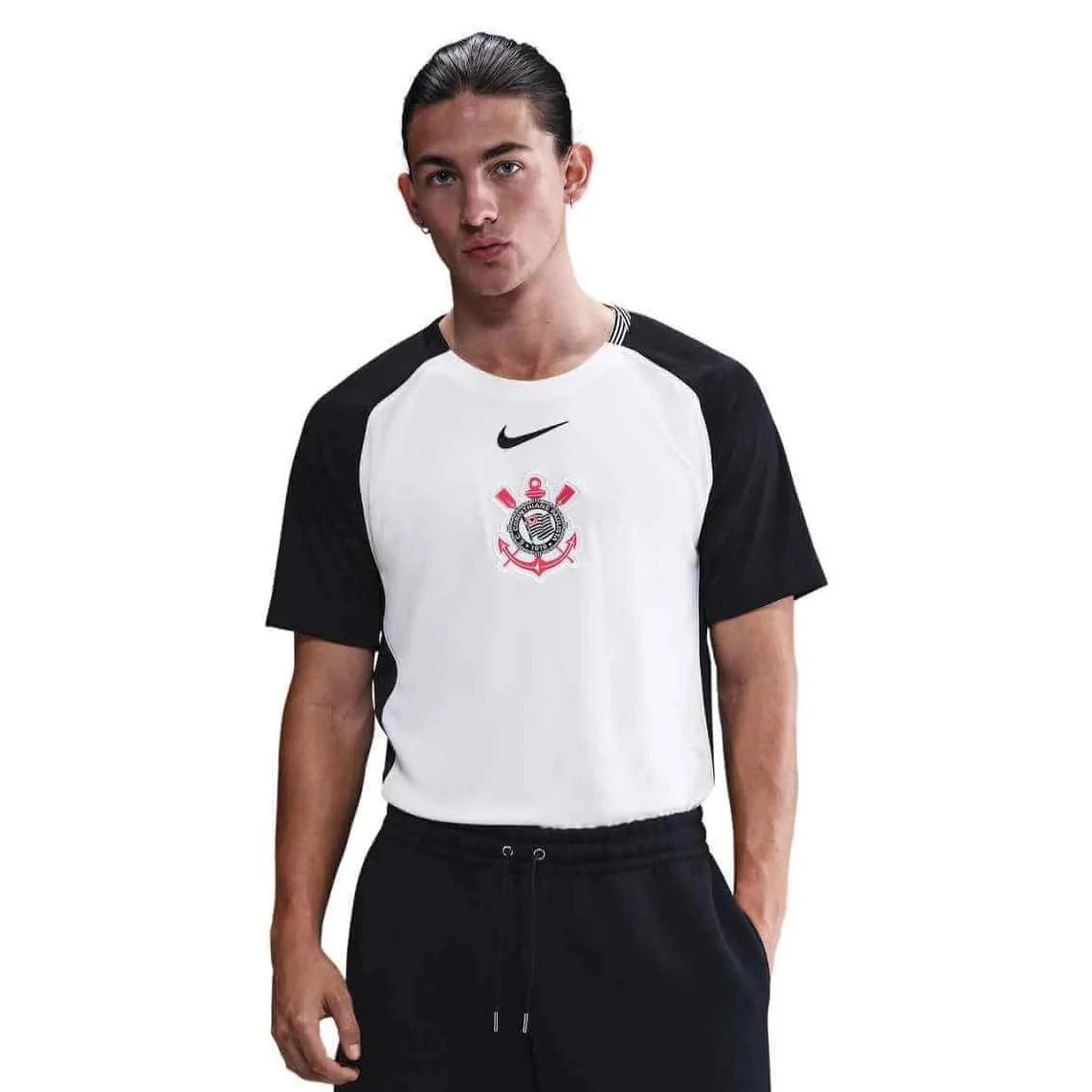 Nike 2025-26 Corinthians Men's Stadium Home Soccer Jersey (Model - Front)