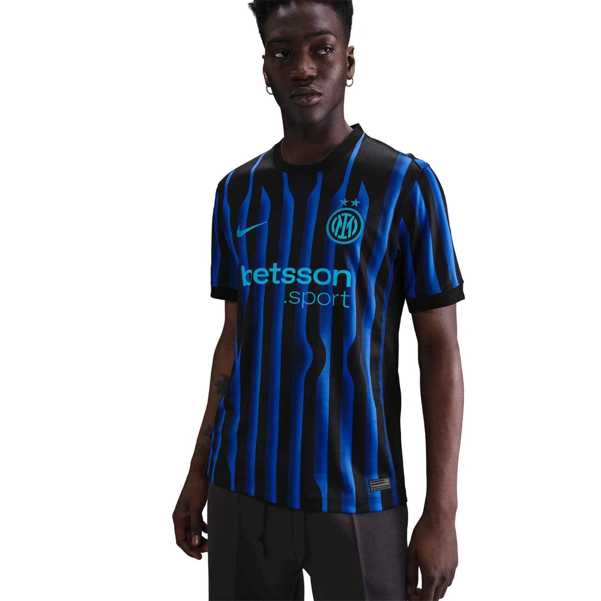 Nike 2025-26 Inter Milan Men's Stadium Home Soccer Jersey (Detail 1)