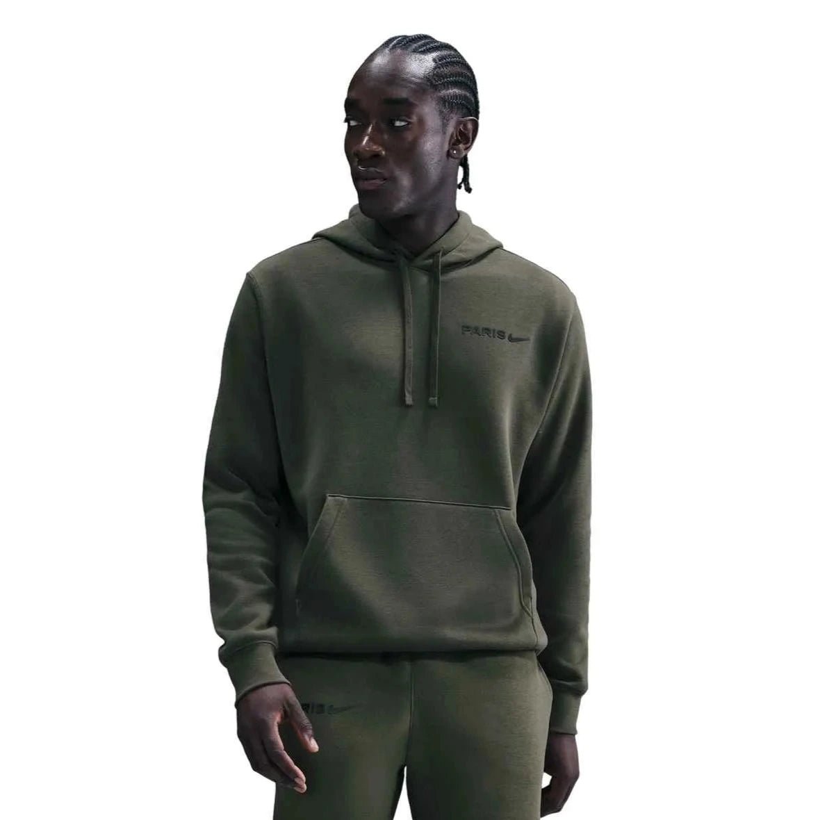 Nike 2025-26 PSG Men's Club Fleece Pullover Hoodie (Model - Front)