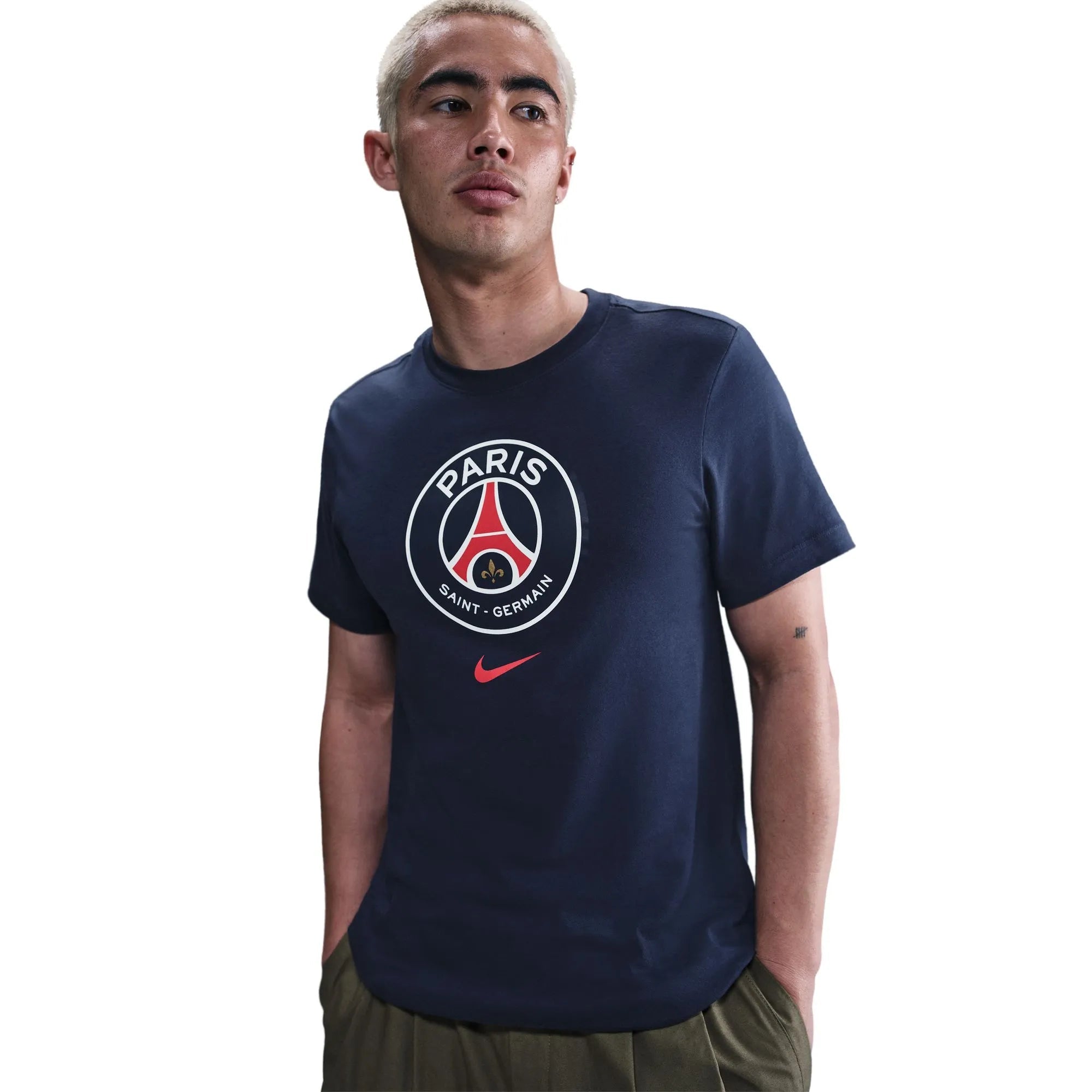Nike 2025-26 PSG Men's Crest Tee (Front)