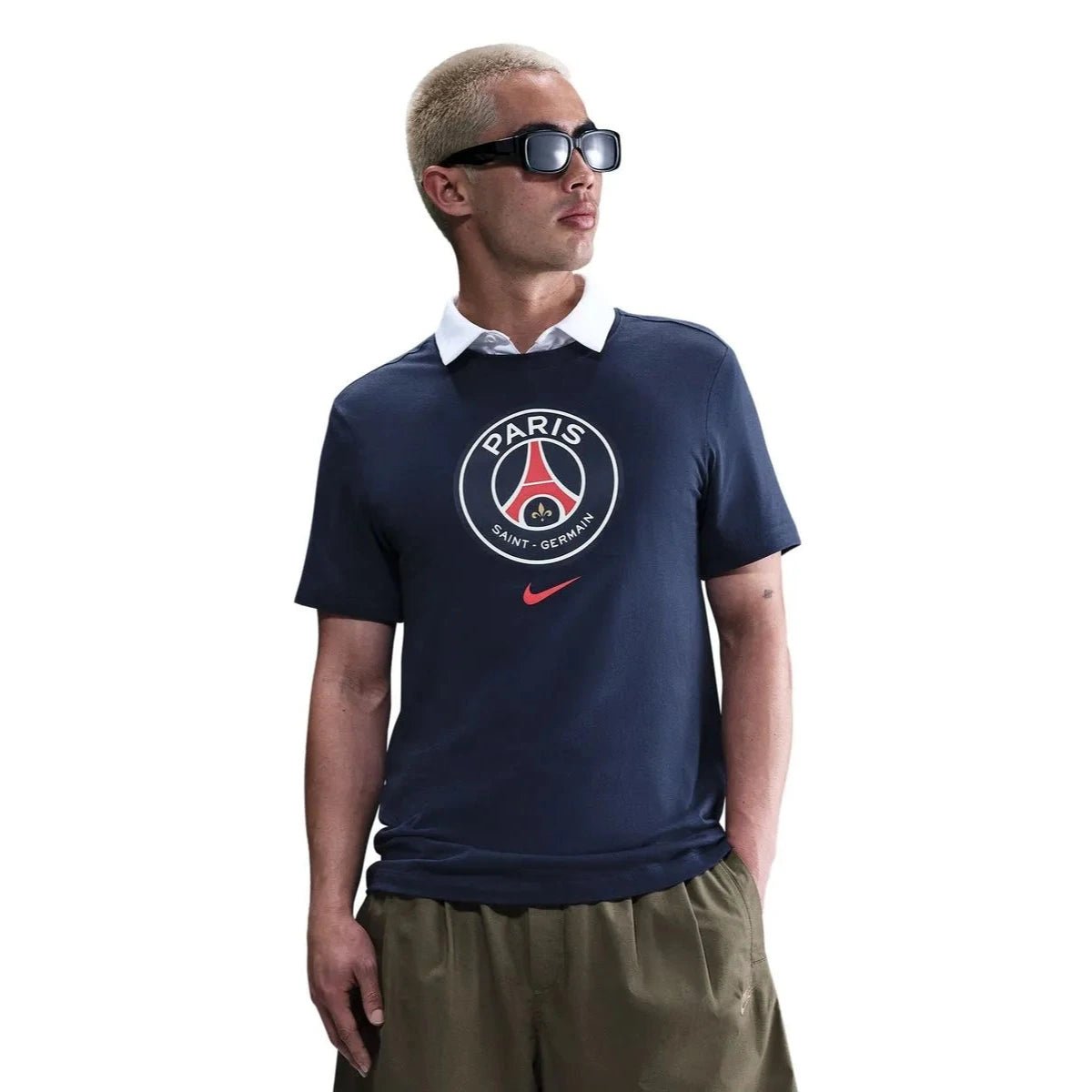 Nike 2025-26 PSG Men's Crest Tee (Model - Front)
