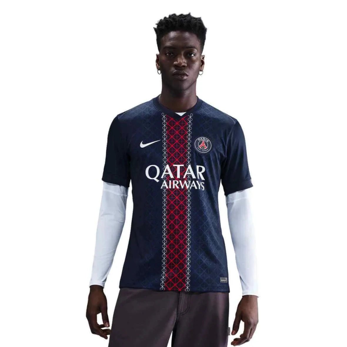 Nike 2025-26 PSG Men's Stadium Home Soccer Jersey (Model - Front)