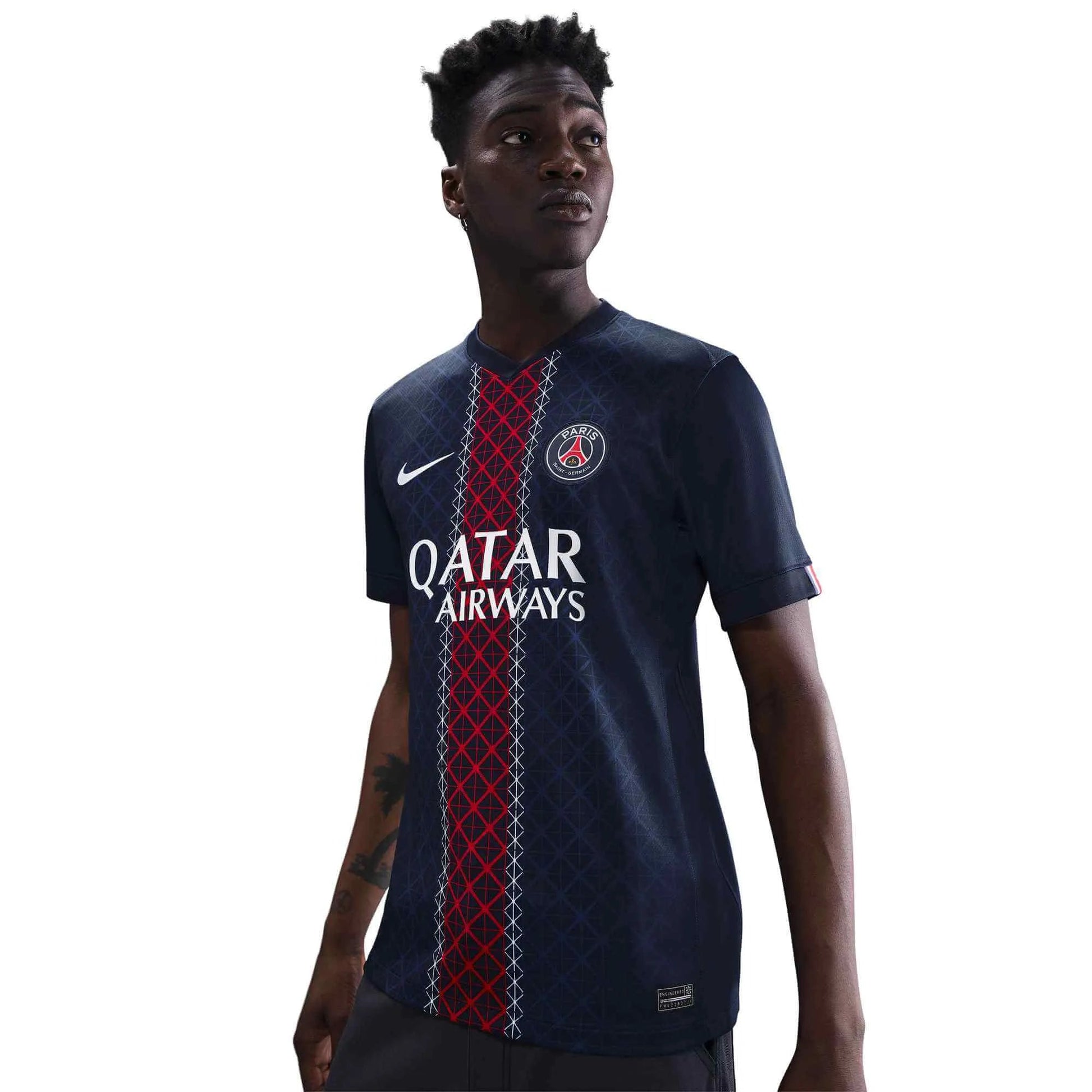Nike 2025-26 PSG Men's Stadium Home Soccer Jersey (Detail 1)
