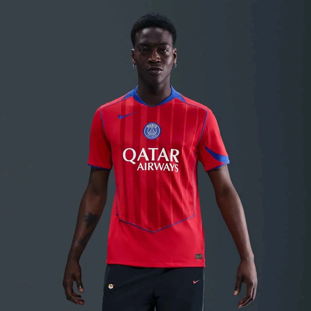 Nike 2025-26 PSG Men's Stadium Third Soccer Jersey (Model - Front)