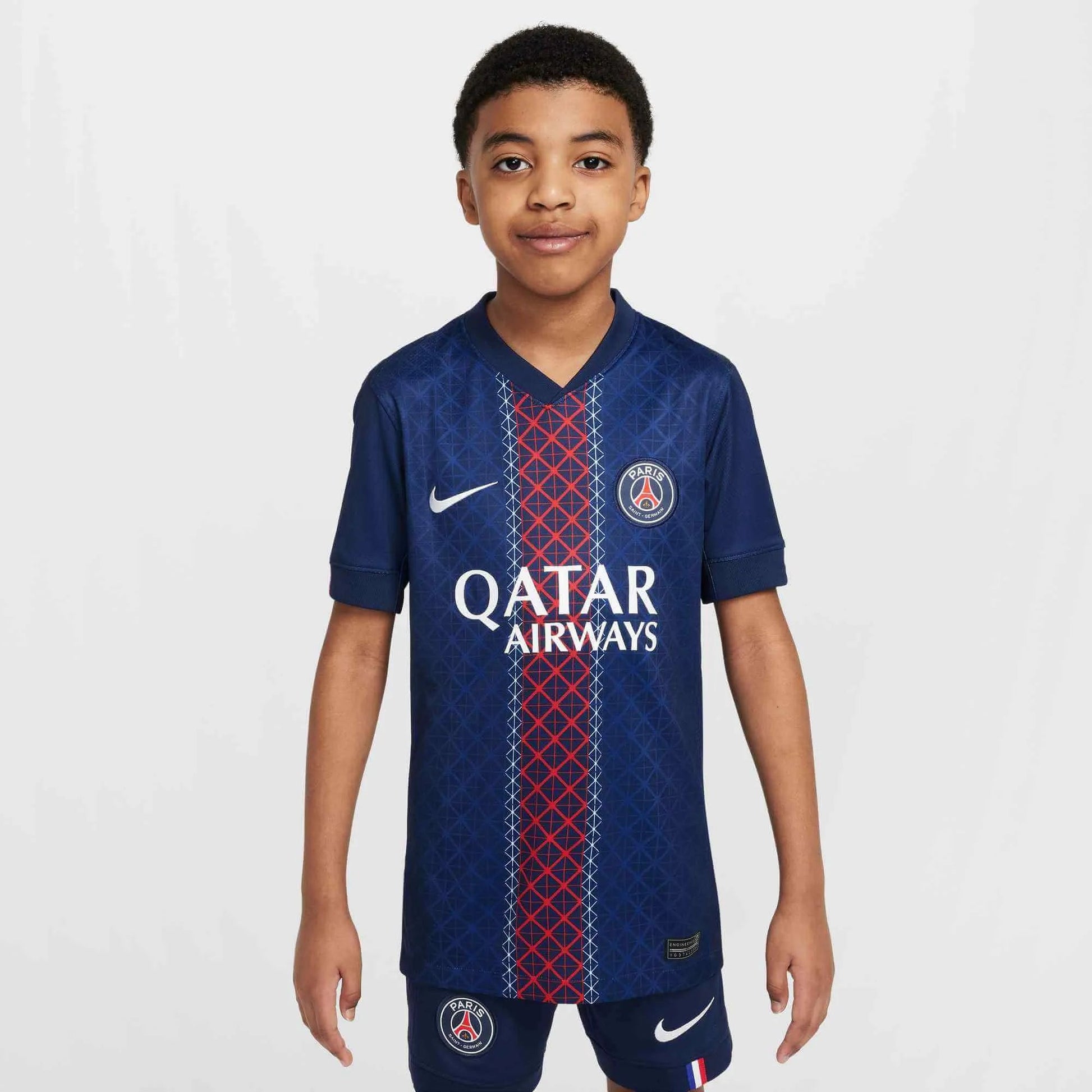 Nike 2025-26 PSG Youth Stadium Home Soccer Jersey (Model - Front)