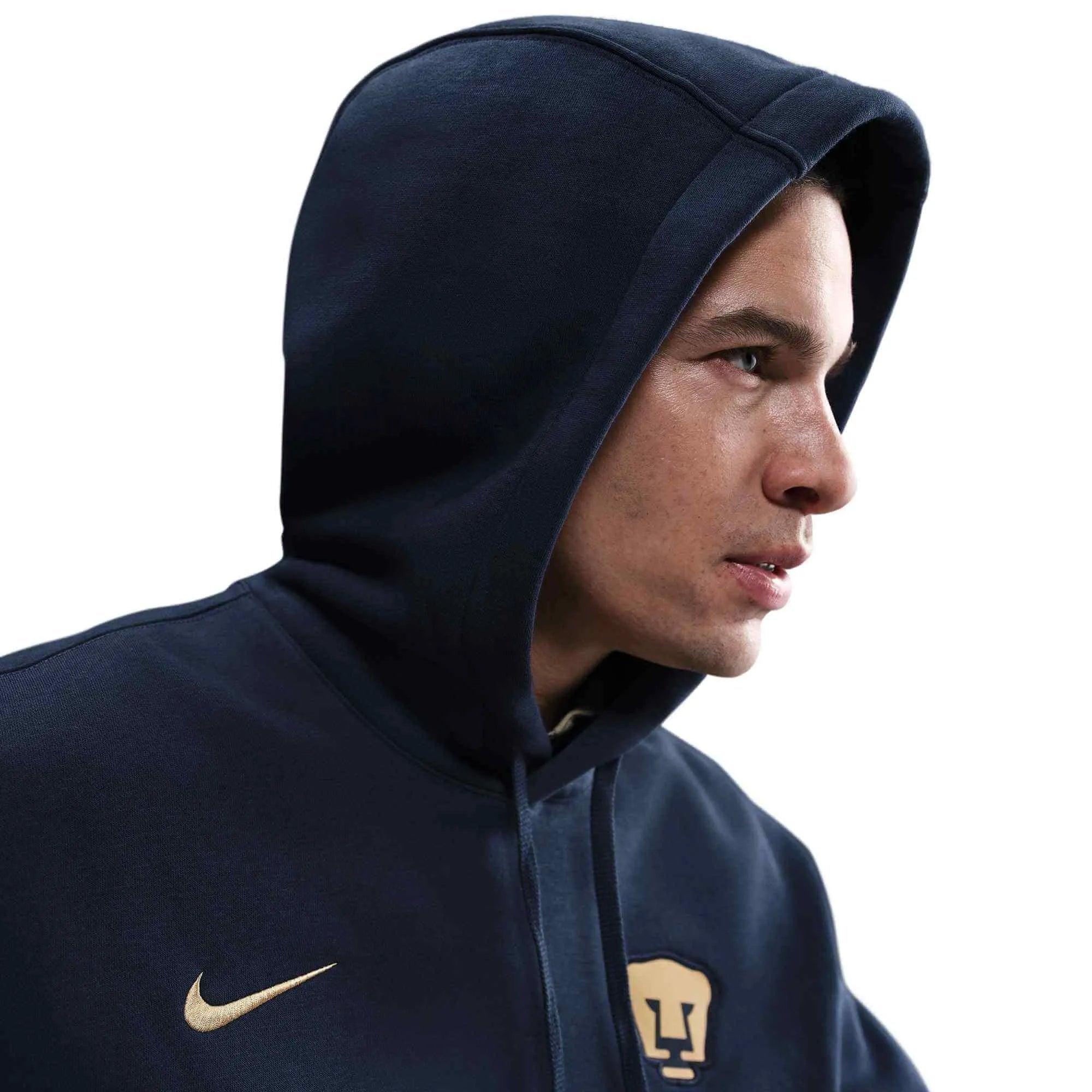 Nike 2025-26 Pumas Men's Club Fleece Pullover Hoodie (Detail 1)