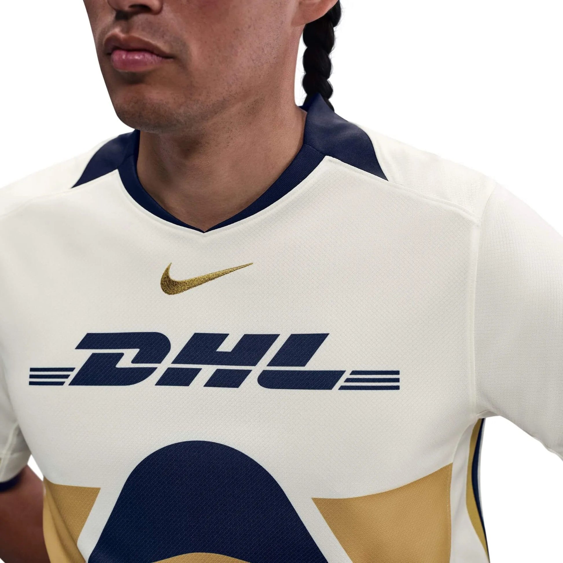 Nike 2025-26 Pumas Men's Stadium Home Soccer Jersey (Detail 3)