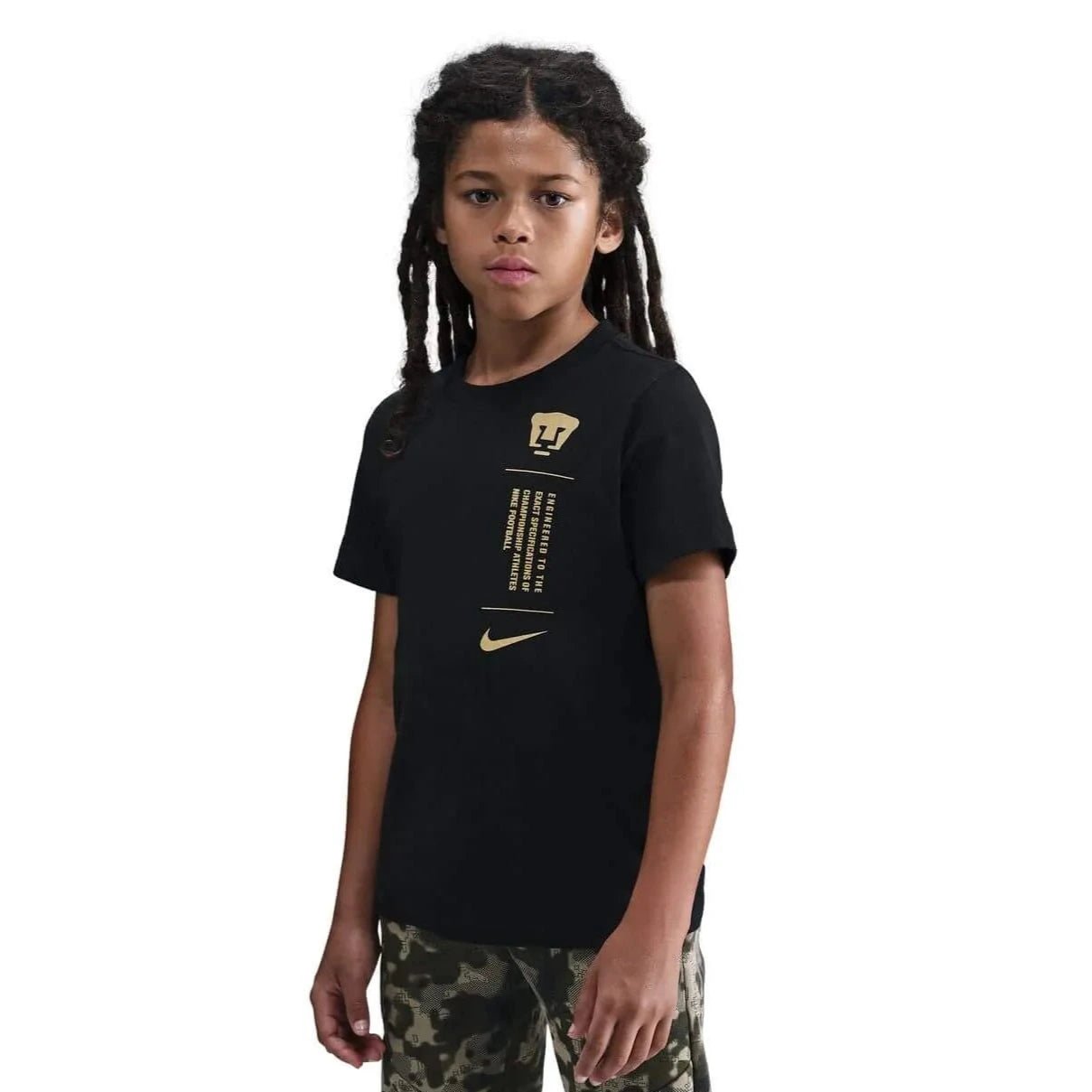 Nike 2025-26 Pumas Youth Football Tee (Model - Front)