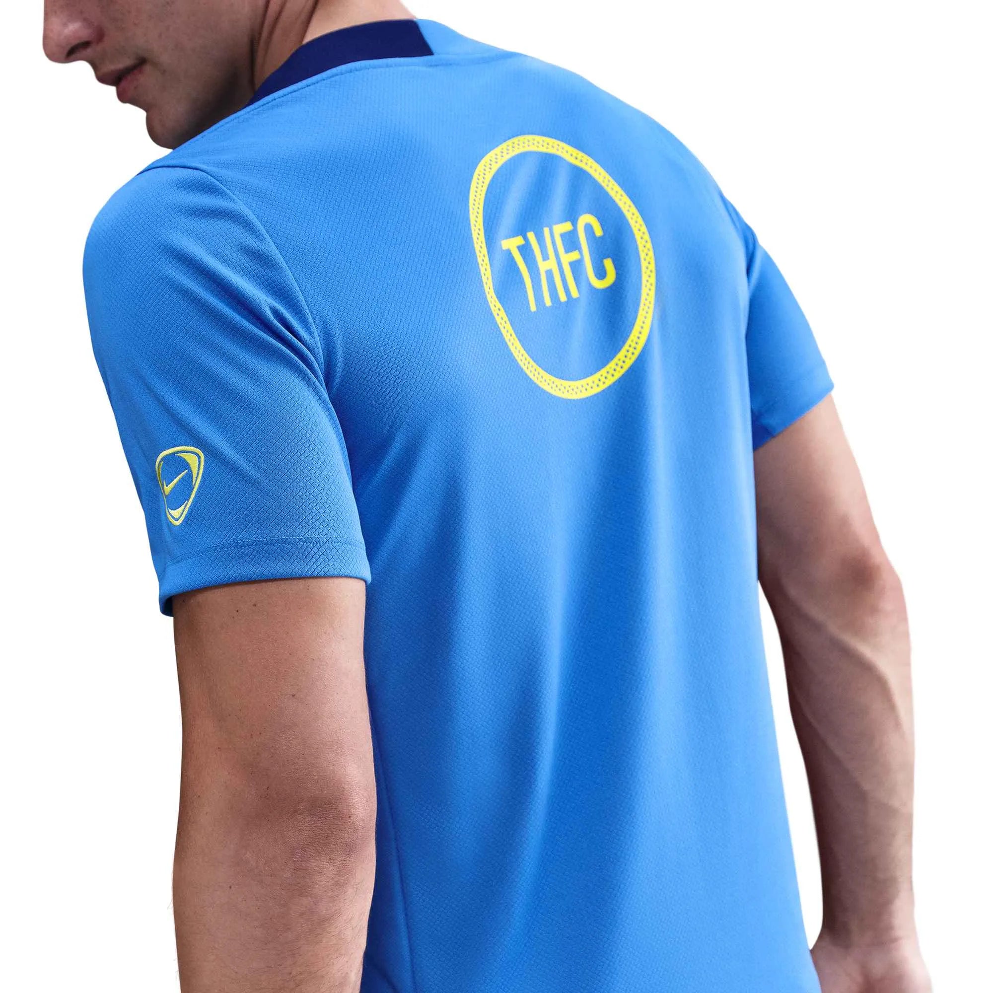 Nike 2025-26 Tottenham Men's DF Strike Top Pacific Blue/Blue Void/Dynamic Yellow (Back)