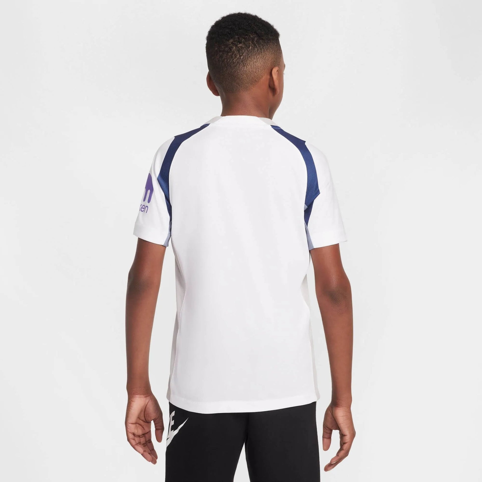 Nike 2025-26 Tottenham Youth Stadium Home Soccer Jersey (Model - Back)