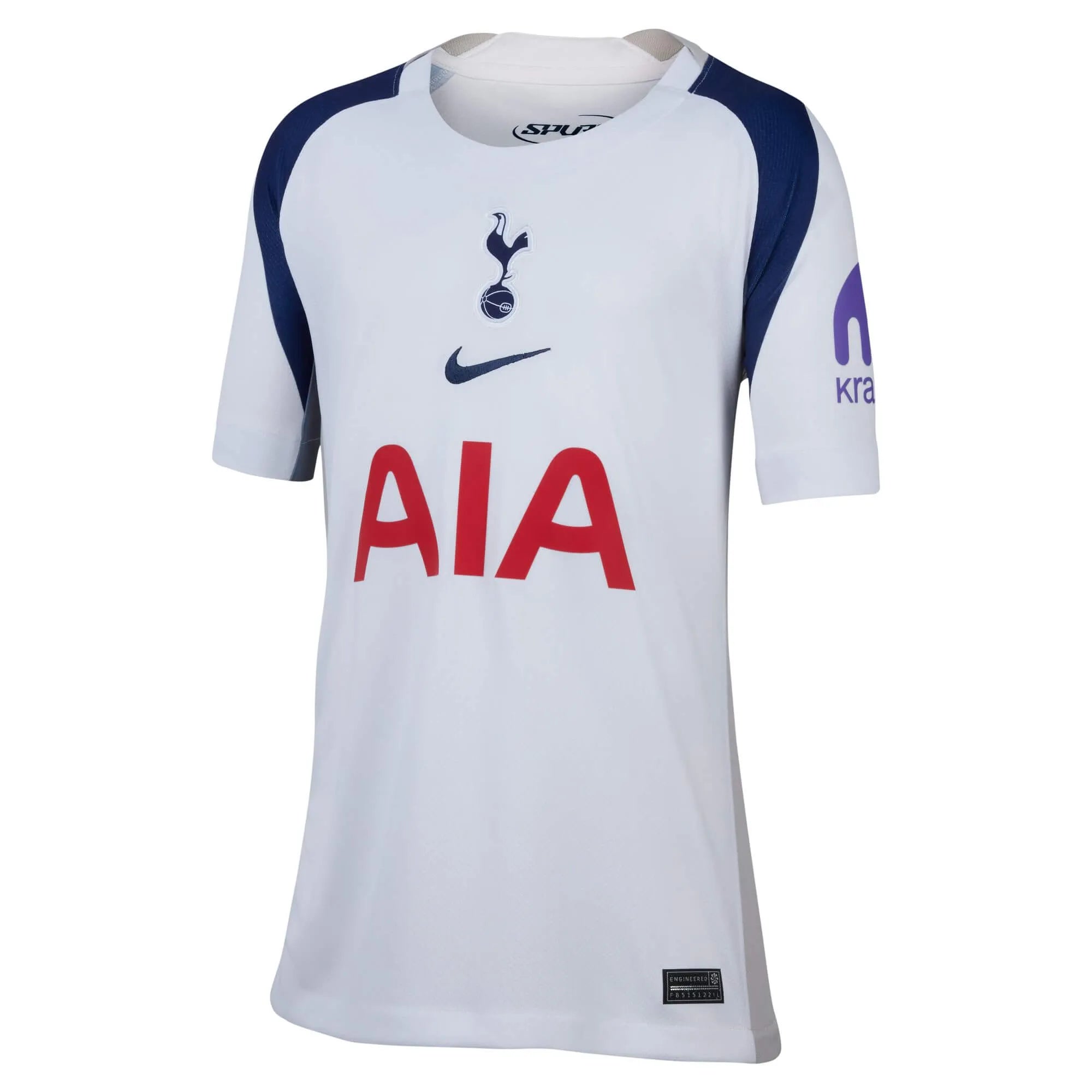 Nike 2025-26 Tottenham Youth Stadium Home Soccer Jersey (Front)