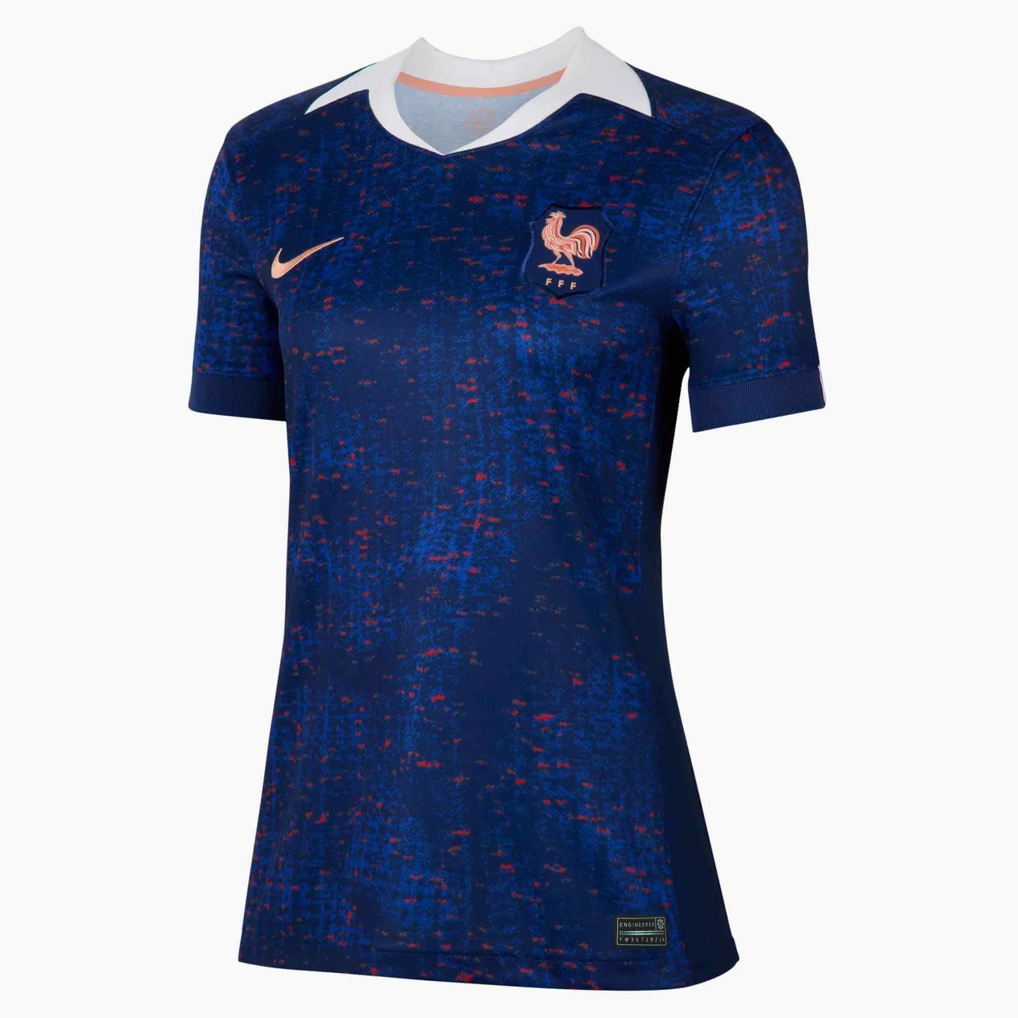 Nike 2025 France Women's Stadium Home Soccer Jersey (Front)