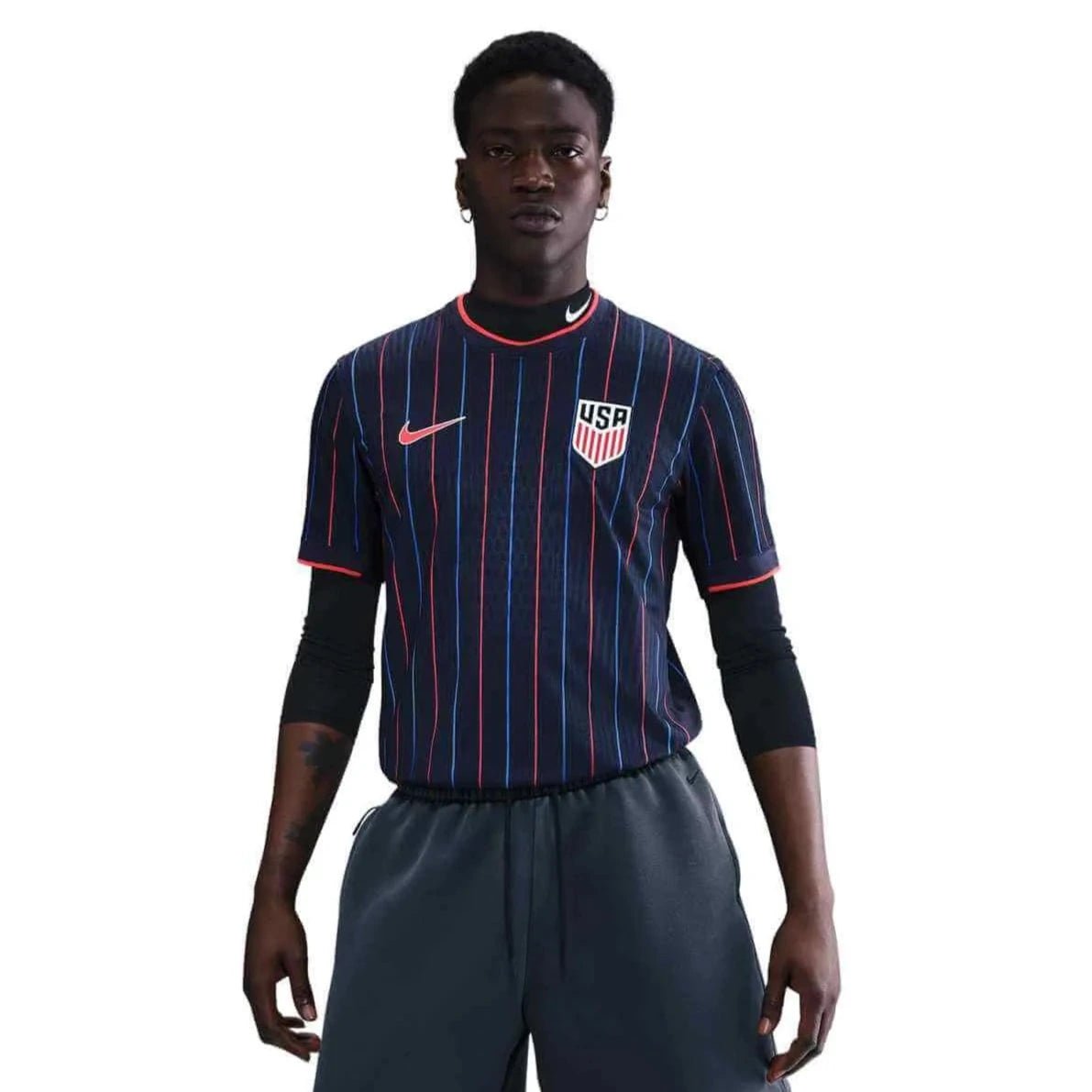 Nike 2025 USA Men's Authentic Away Soccer Jersey (Model - Front)