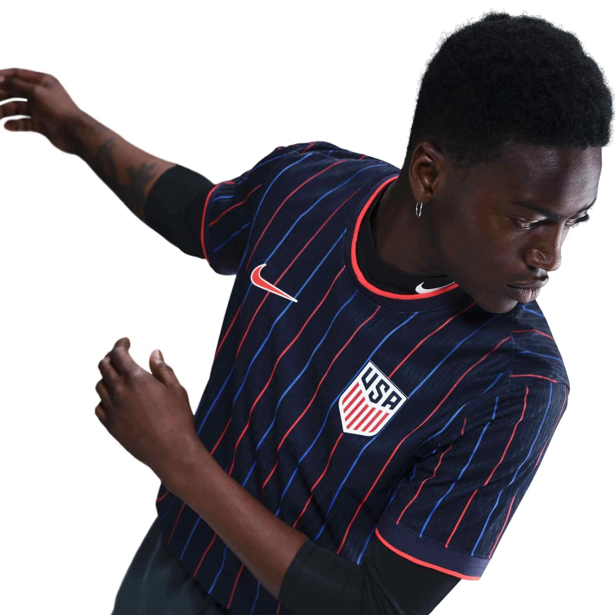 Nike 2025 USA Men's Authentic Away Soccer Jersey (Detail 1)