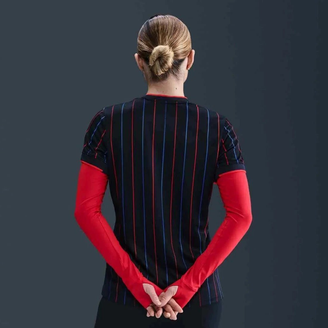 Nike 2025 USA Women's 4-Star Stadium Away Soccer Jersey (Model - Back)