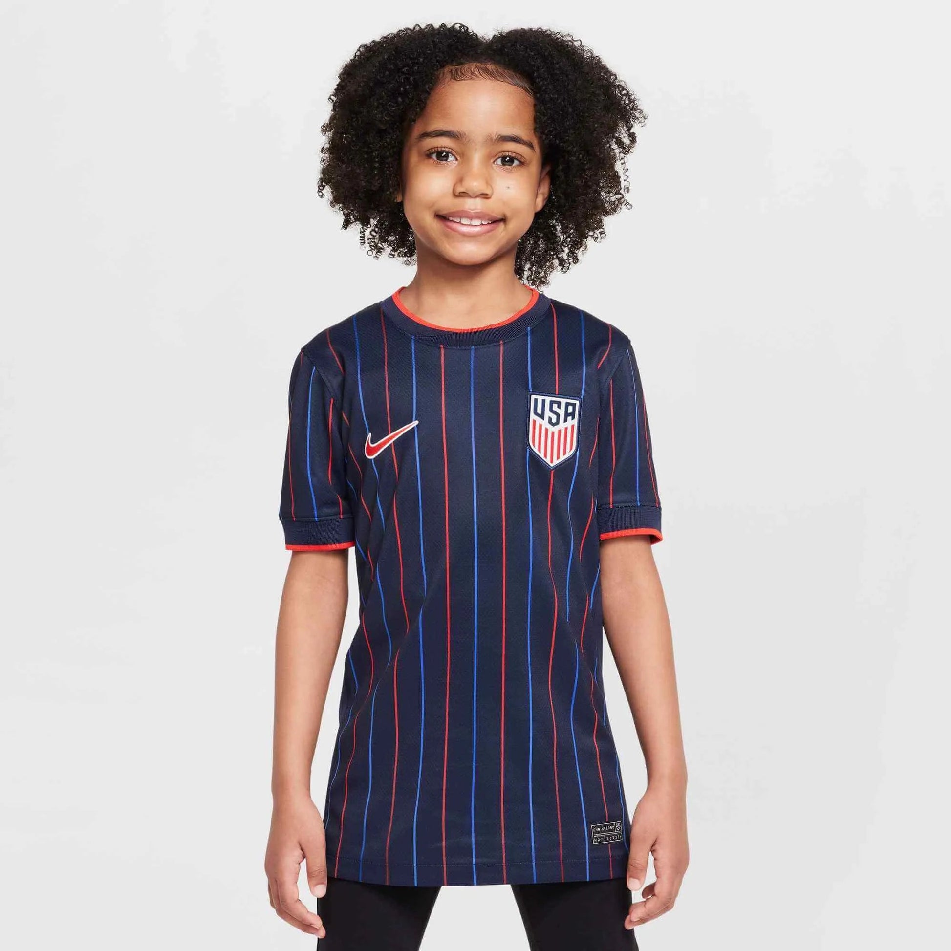 Nike 2025 USA Youth Stadium Away Soccer Jersey (Model - Front)