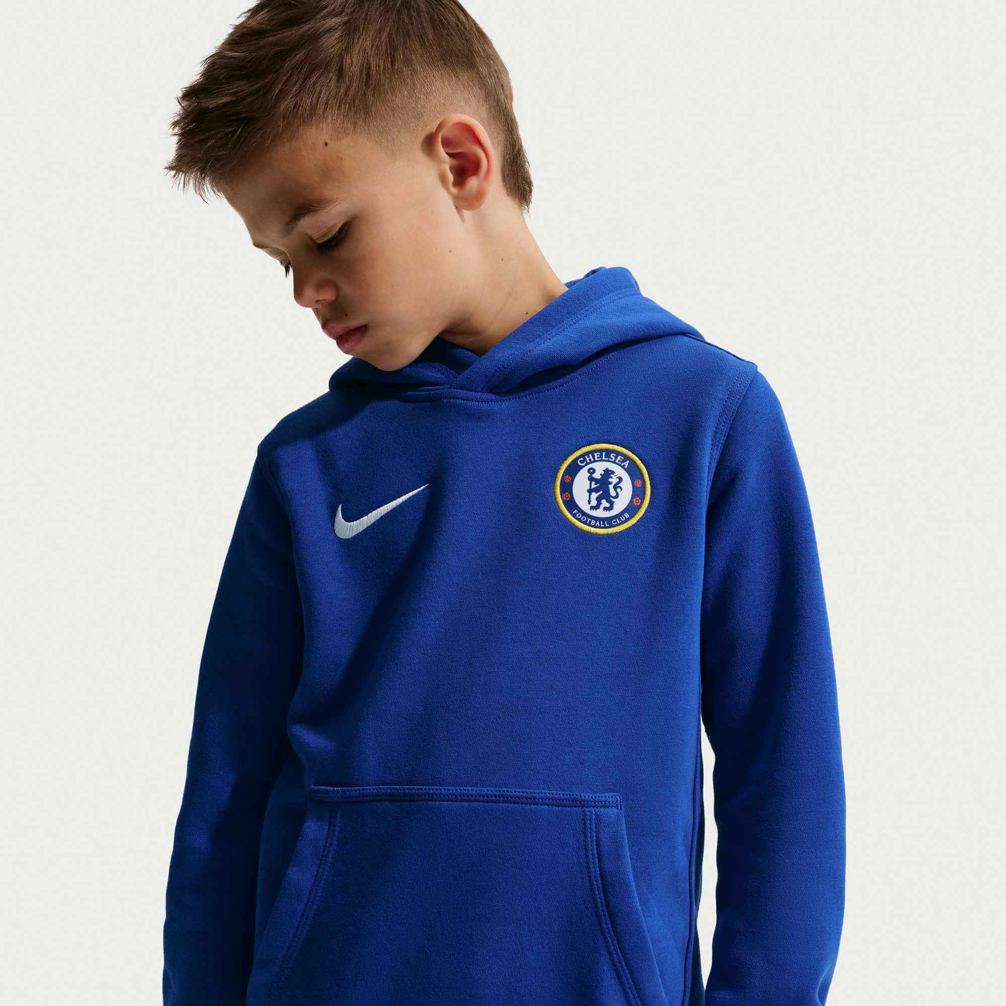 Nike 2026-27 Chelsea Youth Club Pullover Hoodie (Detail 1)