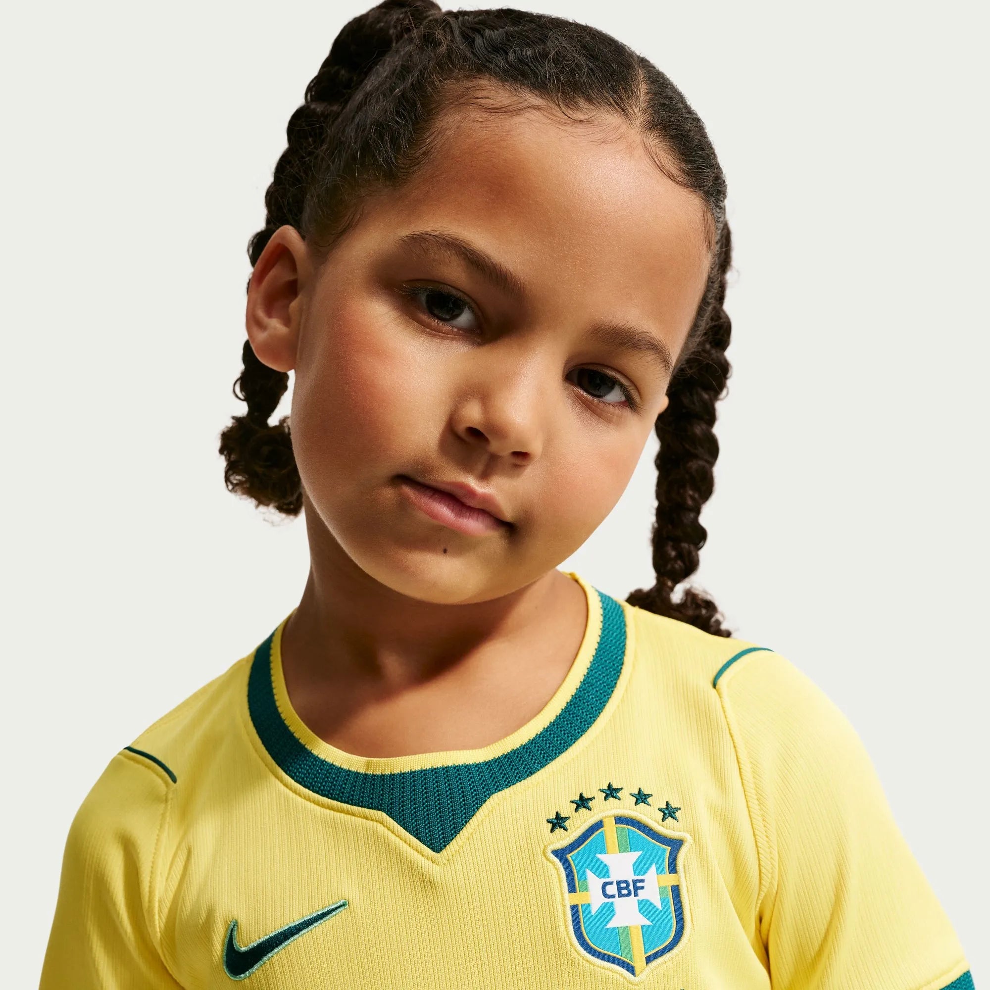 Nike 2026-27 Brazil Little Kids' Stadium Home Kit