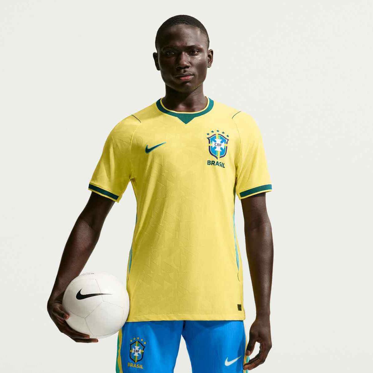 Nike 2026 Brazil Men's Authentic Home Soccer Jersey (Model - Front)