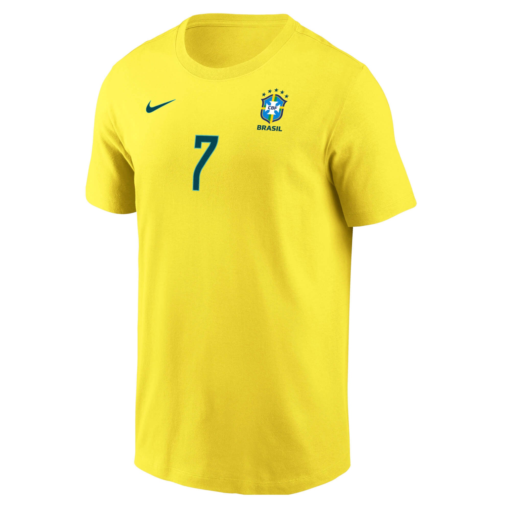 Nike 2026 Brazil Men's Core Vini Jr. #7 Tee (Front)