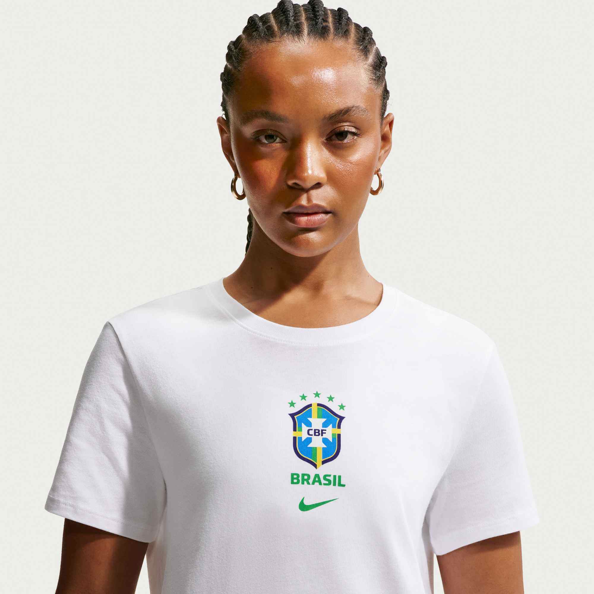 Nike 2026 Brazil Women's Crest Tee (Detail 1)