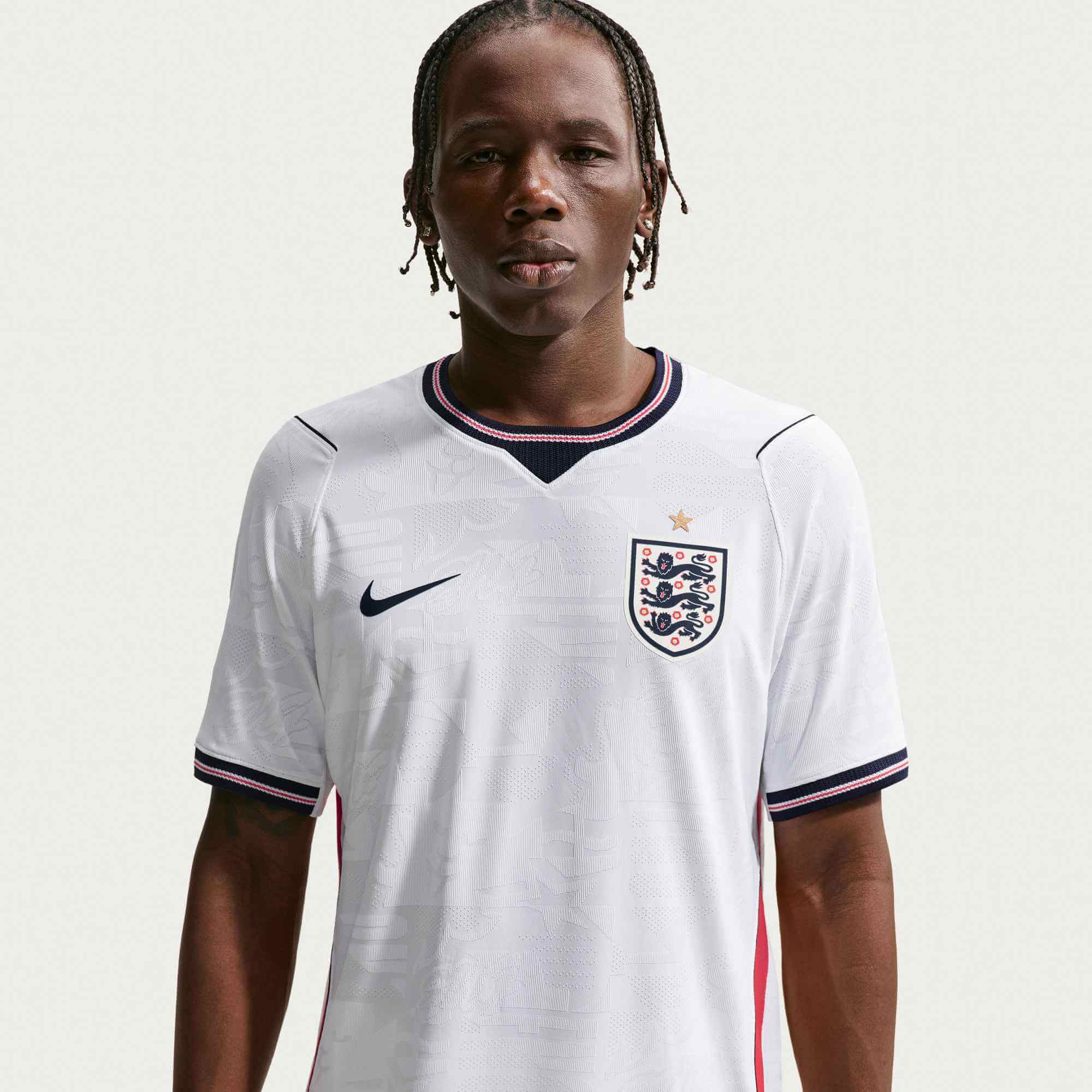 Nike 2026 England Men's Authentic Home Soccer Jersey (Detail 2)