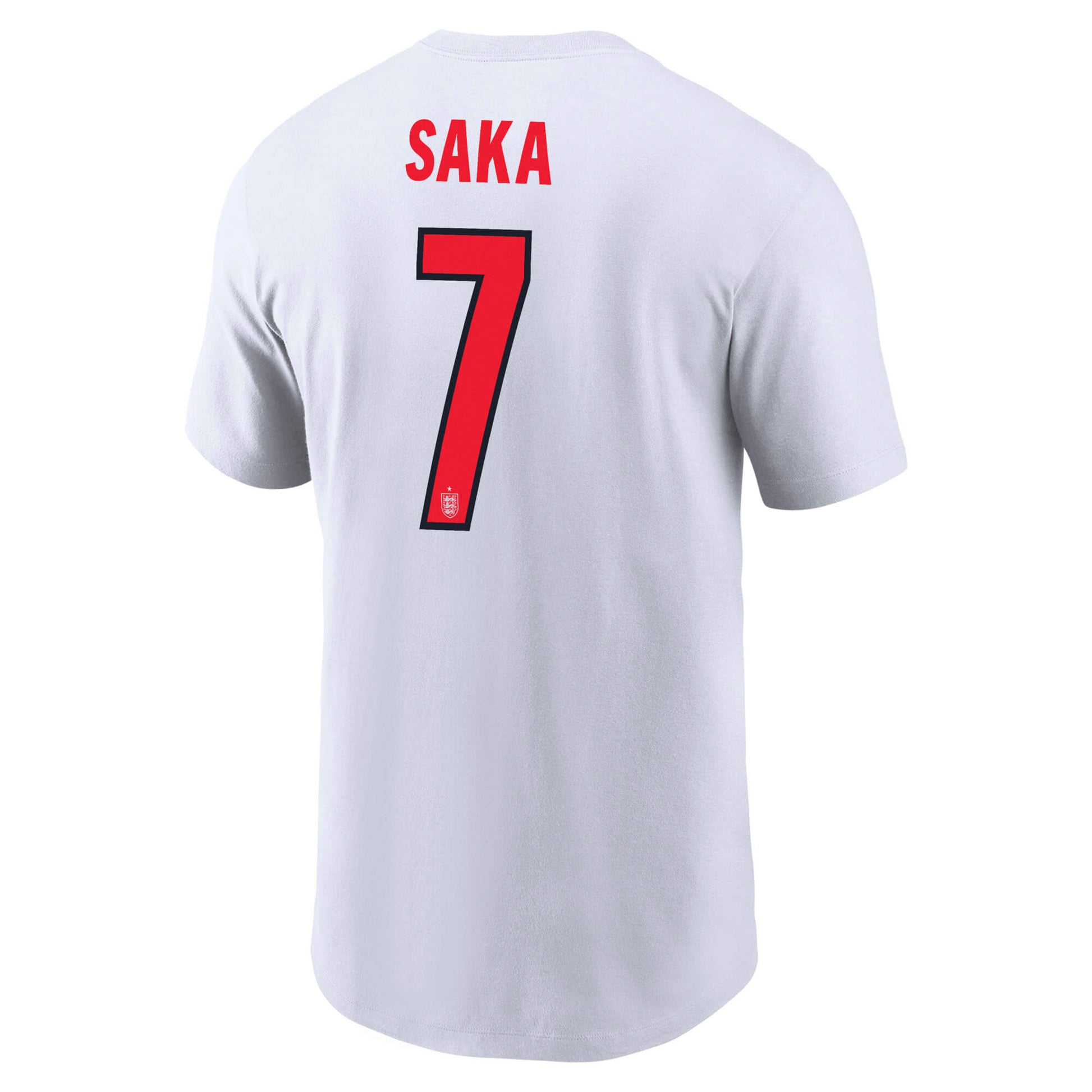 Nike 2026 England Men's Core Saka #7 Tee (Back)