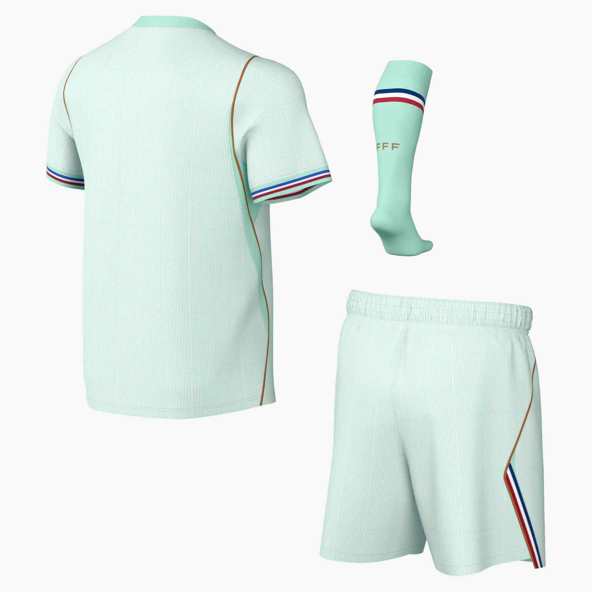 Nike 2026-27 France Little Kids Stadium Away Kit (Set - Back)