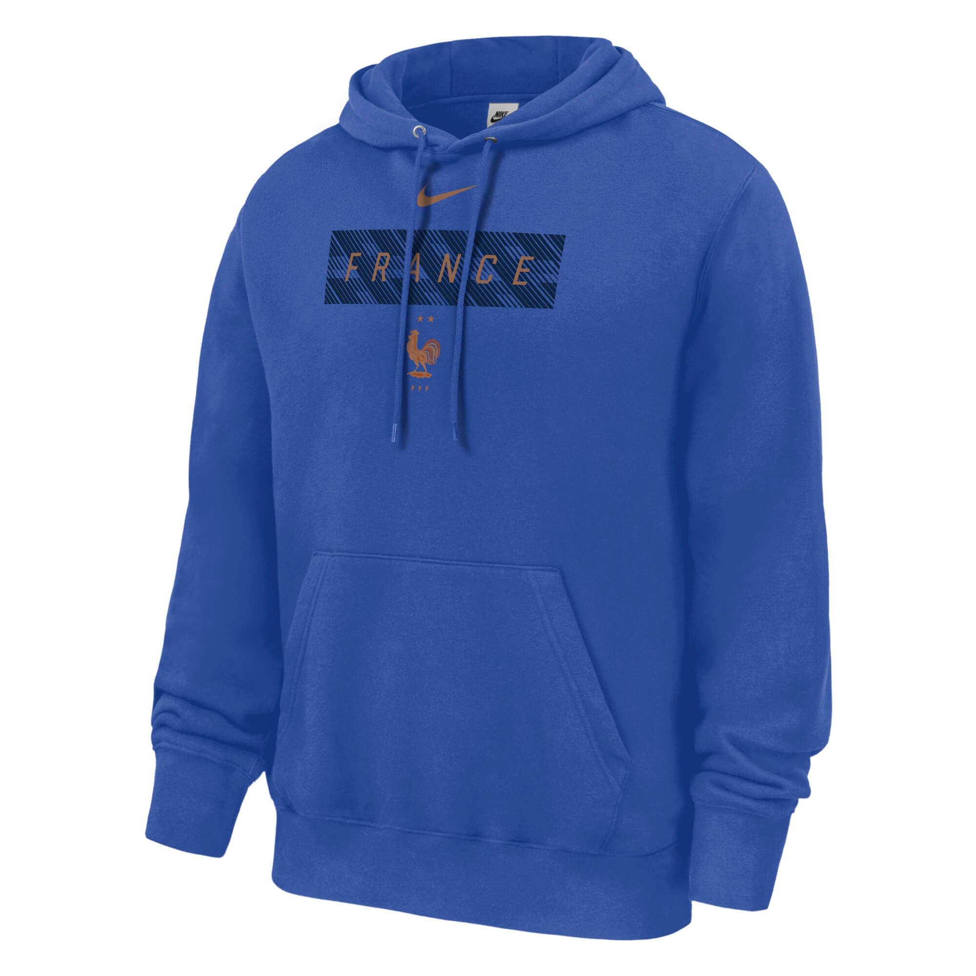 Nike 2026-27 France Men's Club Fleece Pullover Hoodie (Lateral - Front)
