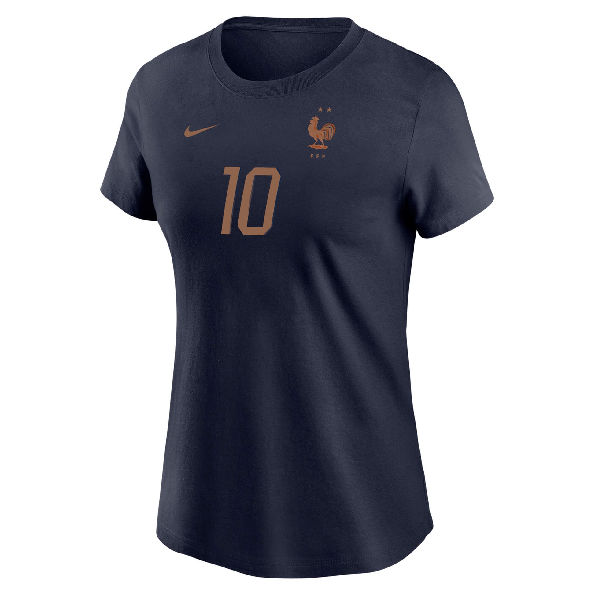 Nike 2026 France Women's Core Mbappe #10 Tee (Front)