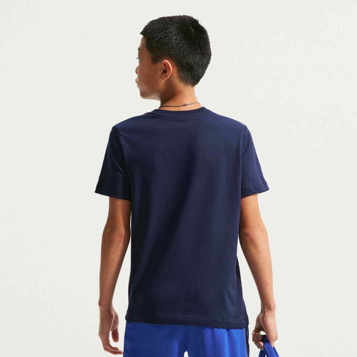 Nike 2026 France Youth Crest Tee (Model - Back)