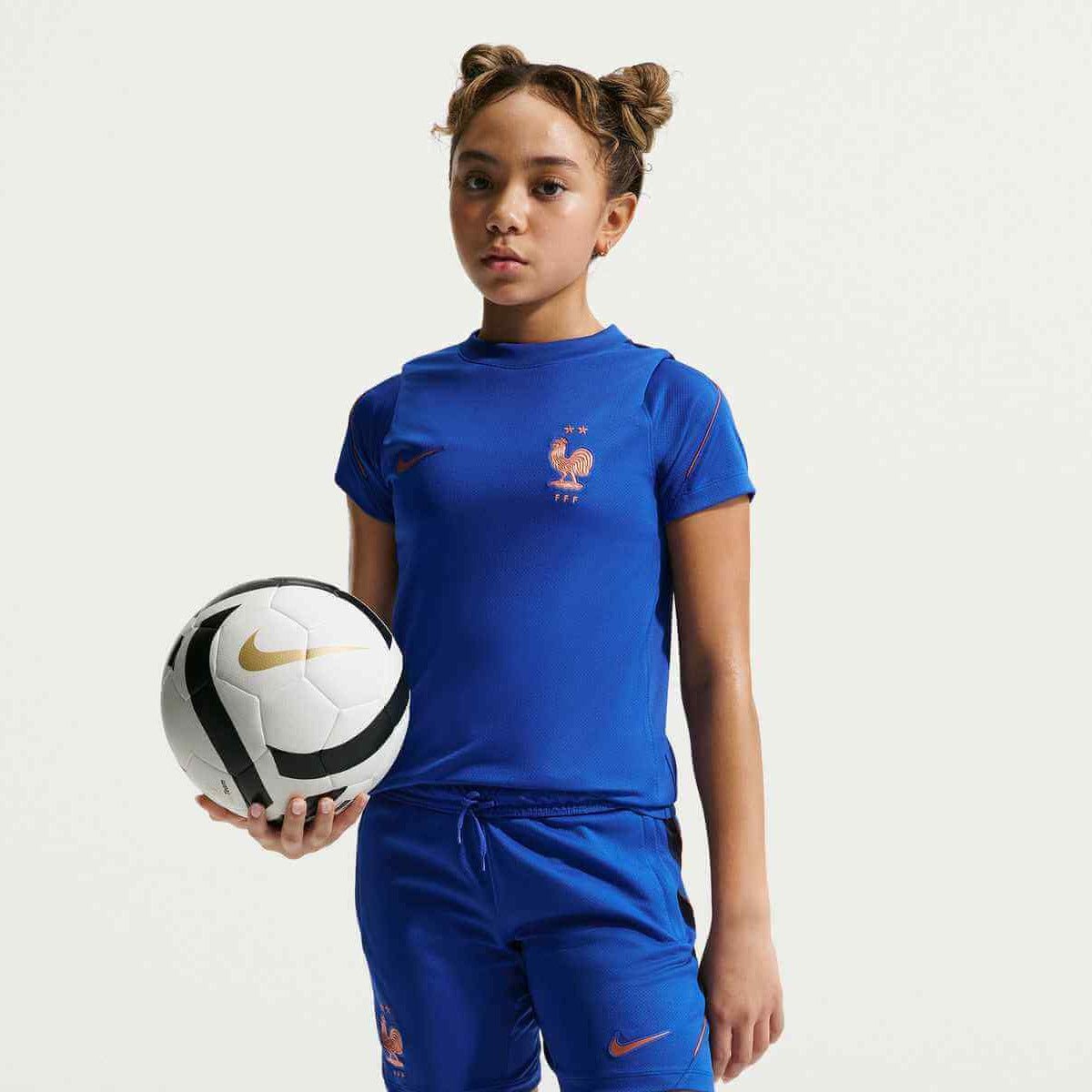 Nike 2026-27 France Youth Strike Top (Model 2 - Front)