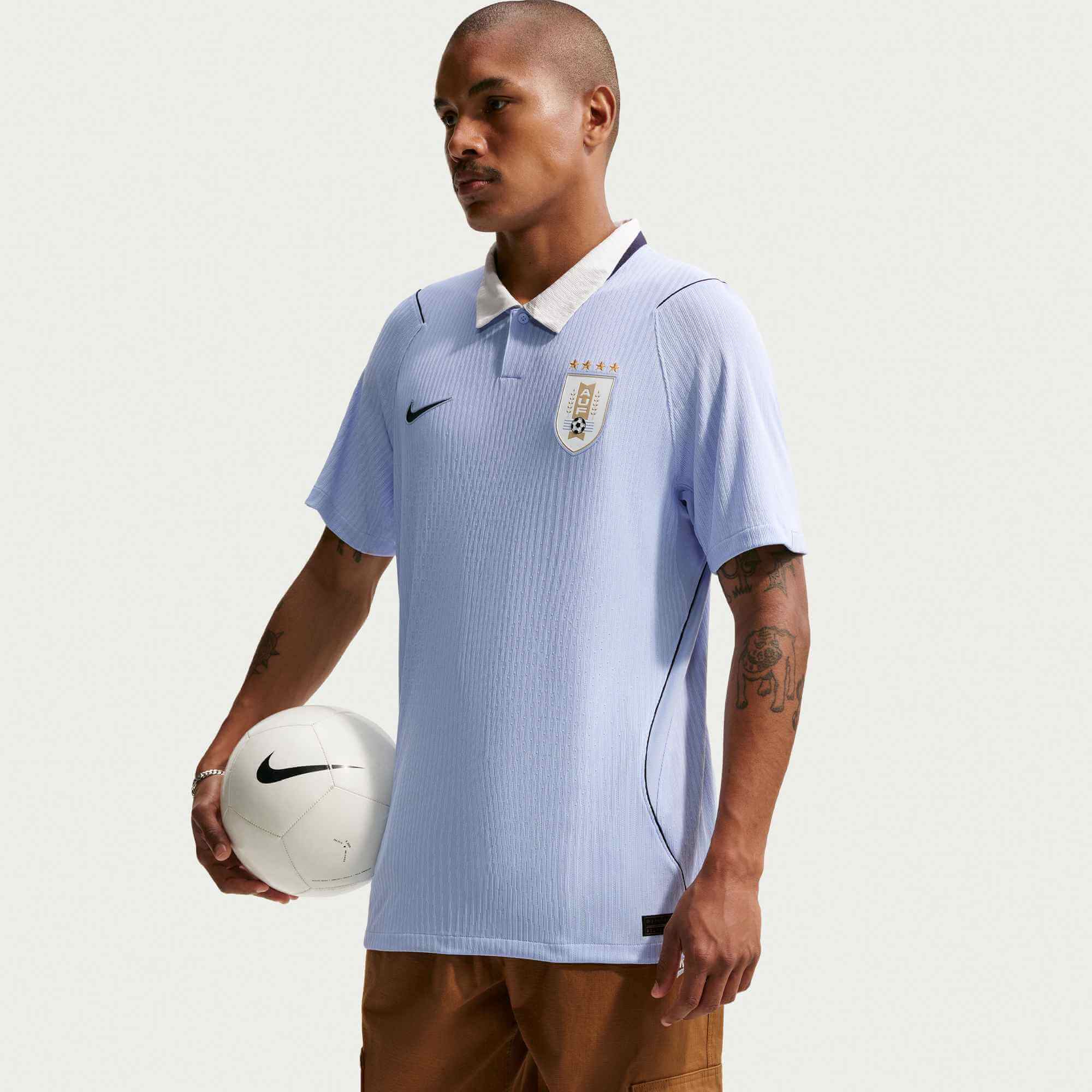 Nike 2026 Uruguay Men's Authentic Home Soccer Jersey (Model - Side)