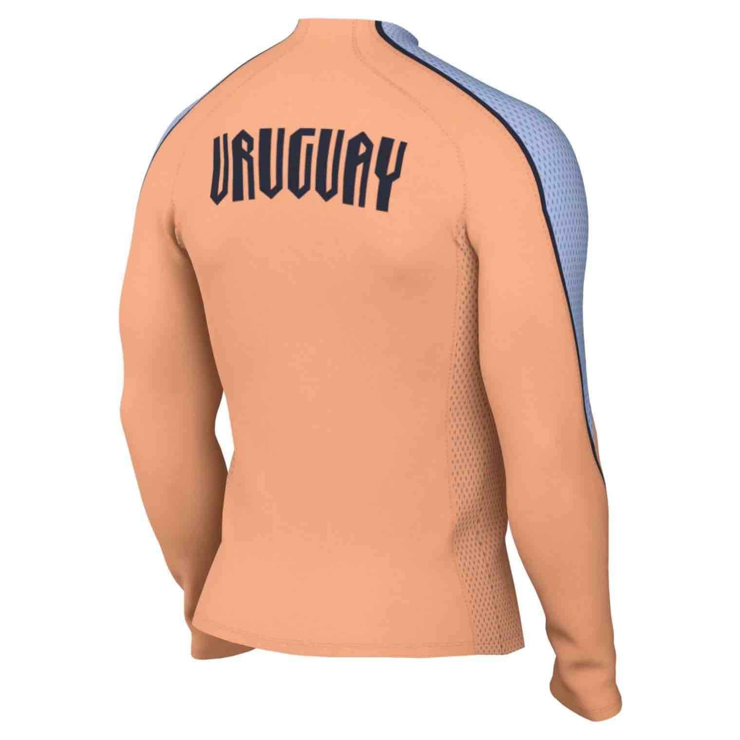 Nike 2026 Uruguay Men's Strike Drill Top (Back)