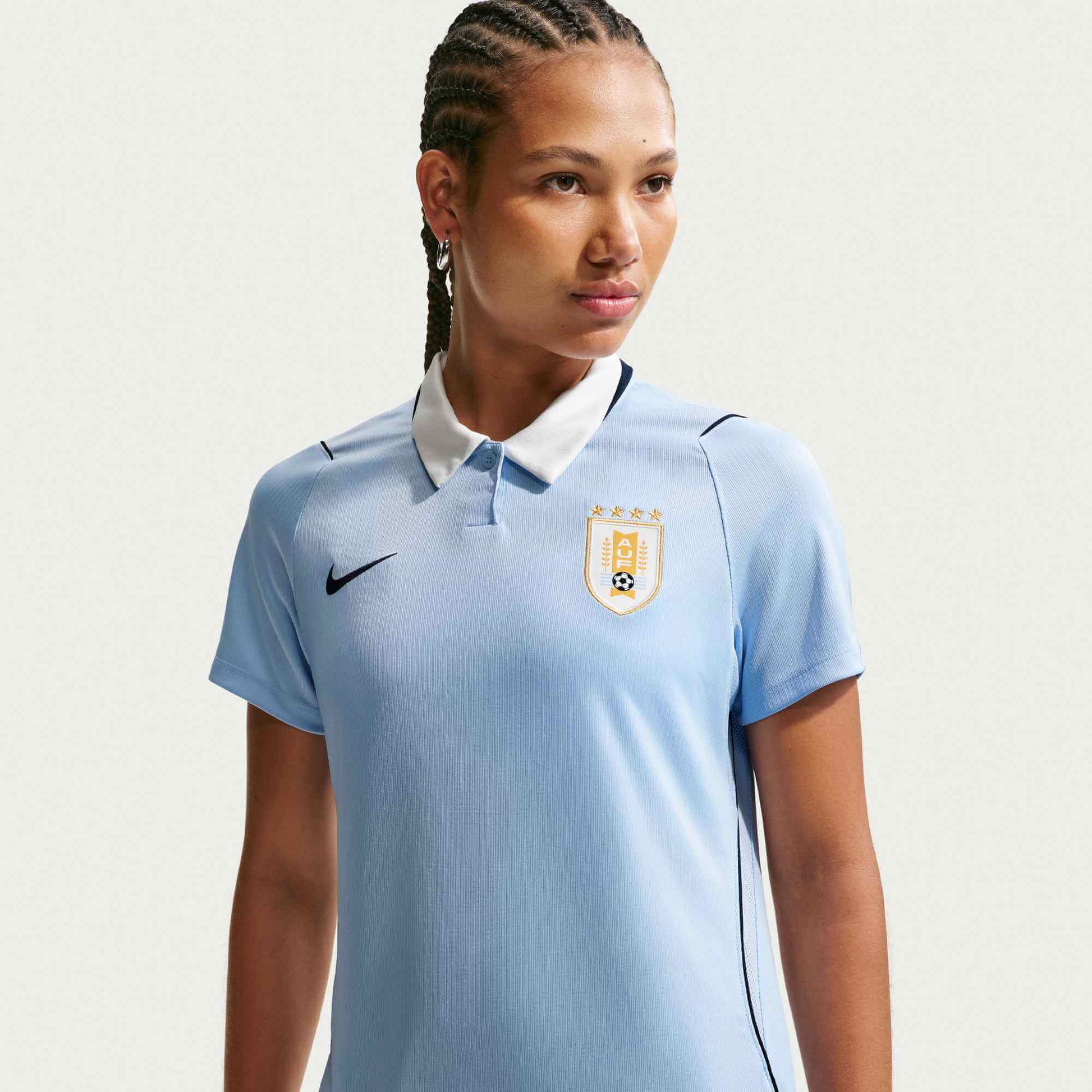 Nike 2026 Uruguay Women's Stadium Home Soccer Jersey (Front)