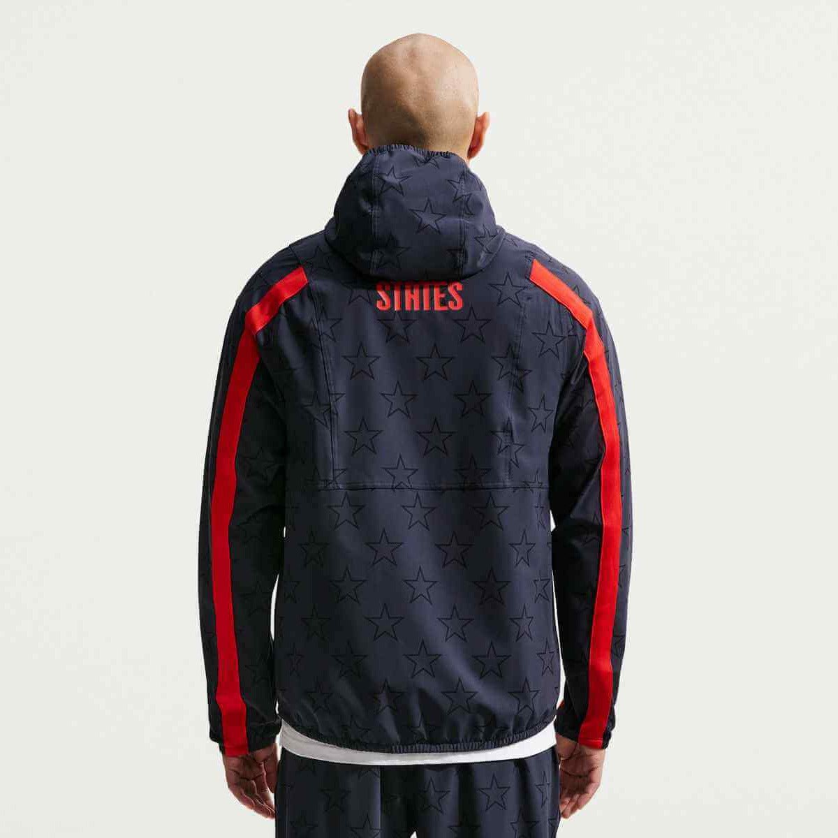 Nike 2026 USMNT Men's Dri-Fit Woven Energy Jacket (Model - Back)
