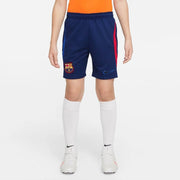 Nike 21-22 FC Barcelona Youth Strike Shorts - Blue Void-University Red