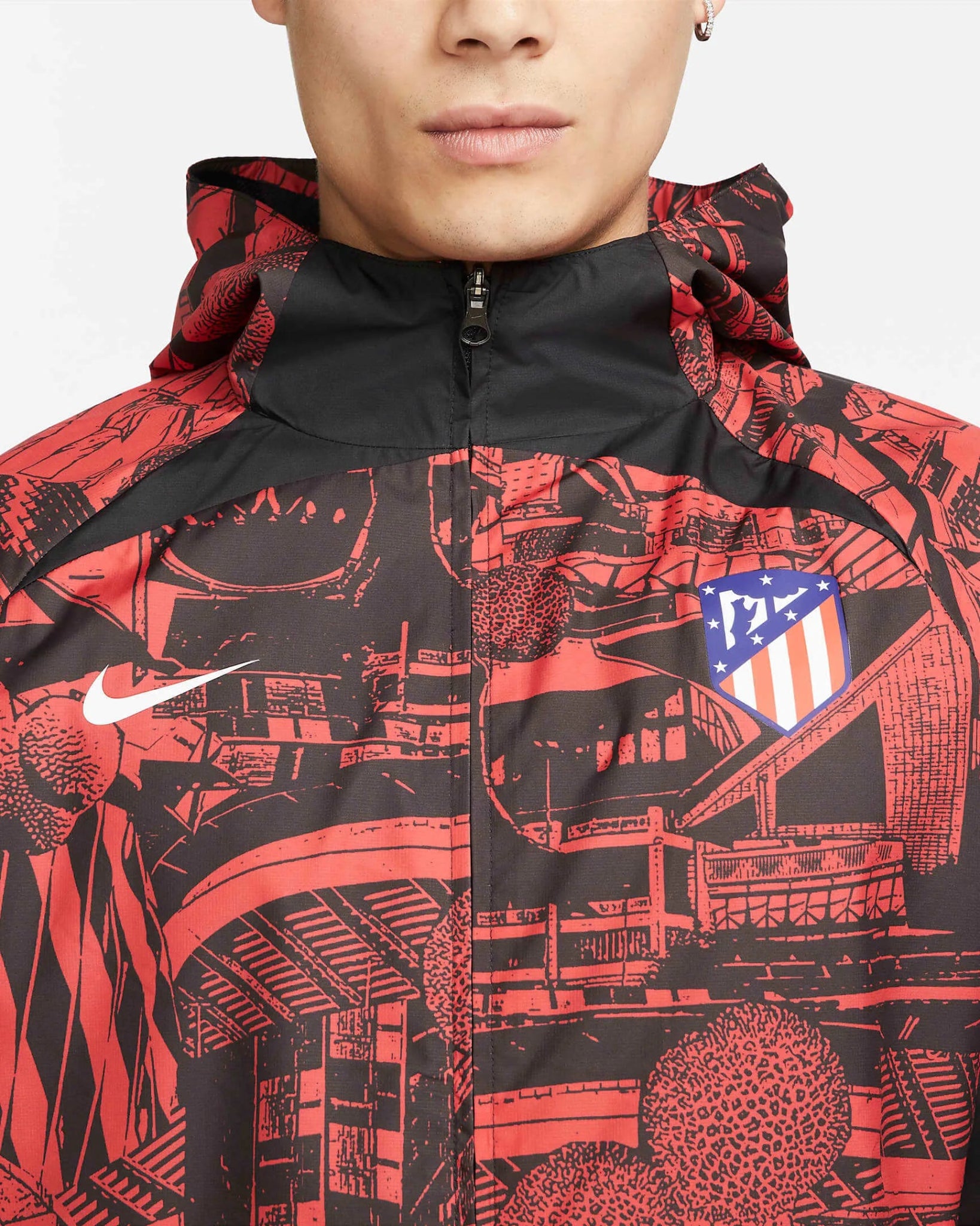 Nike 22-23 Atletico Madrid AWF Jacket GX - Red-Black – ProSoccer