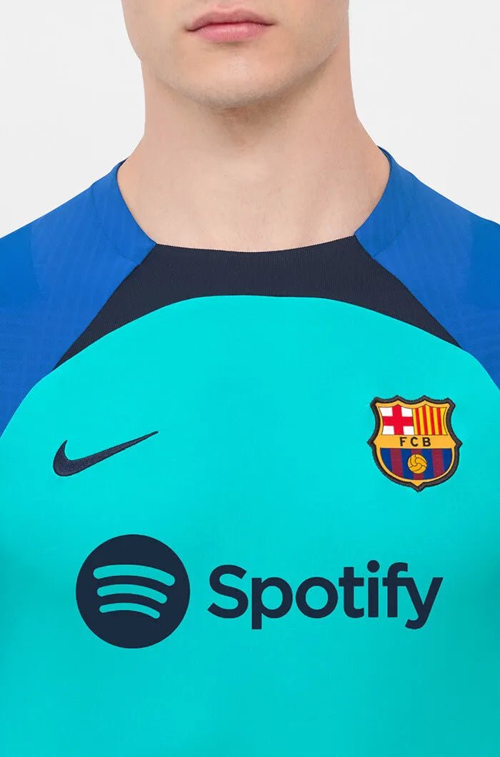 Nike 22-23 Barcelona DF SS Strike Training Jersey - Aqua-Blue-Obsidian