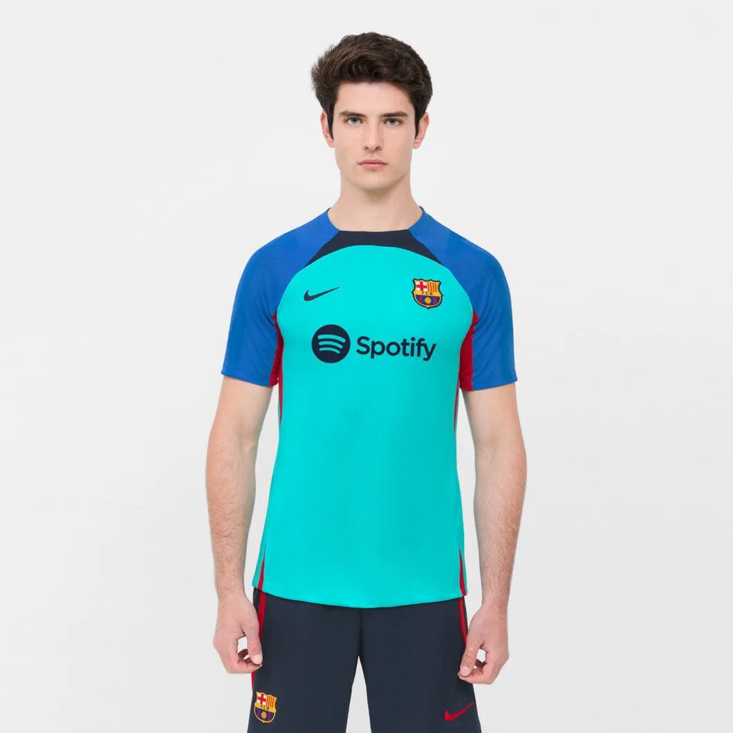 Nike 22-23 Barcelona DF SS Strike Training Jersey - Aqua-Blue-Obsidian