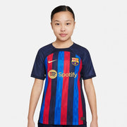 Nike 22-23 FC Barcelona Youth Home Jersey - Obsidian-Sesame