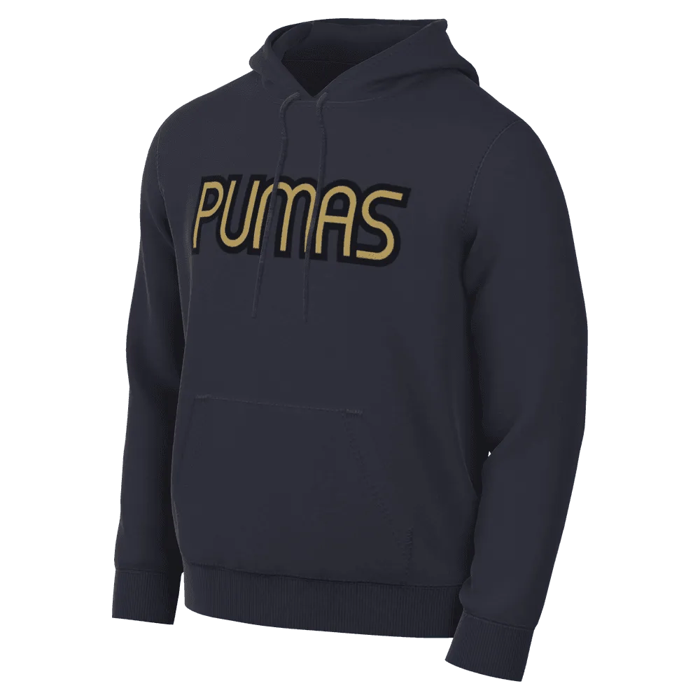Nike 22-23 Pumas GFA Fleece Hoodie - Obsidian-Truly Gold