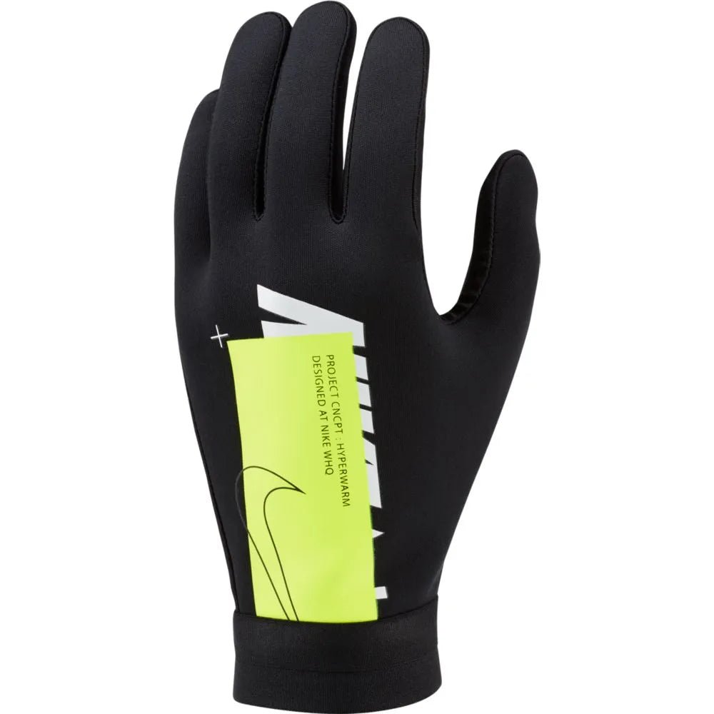 Nike Academy Hyperwarm Field Player Gloves - Black-Volt