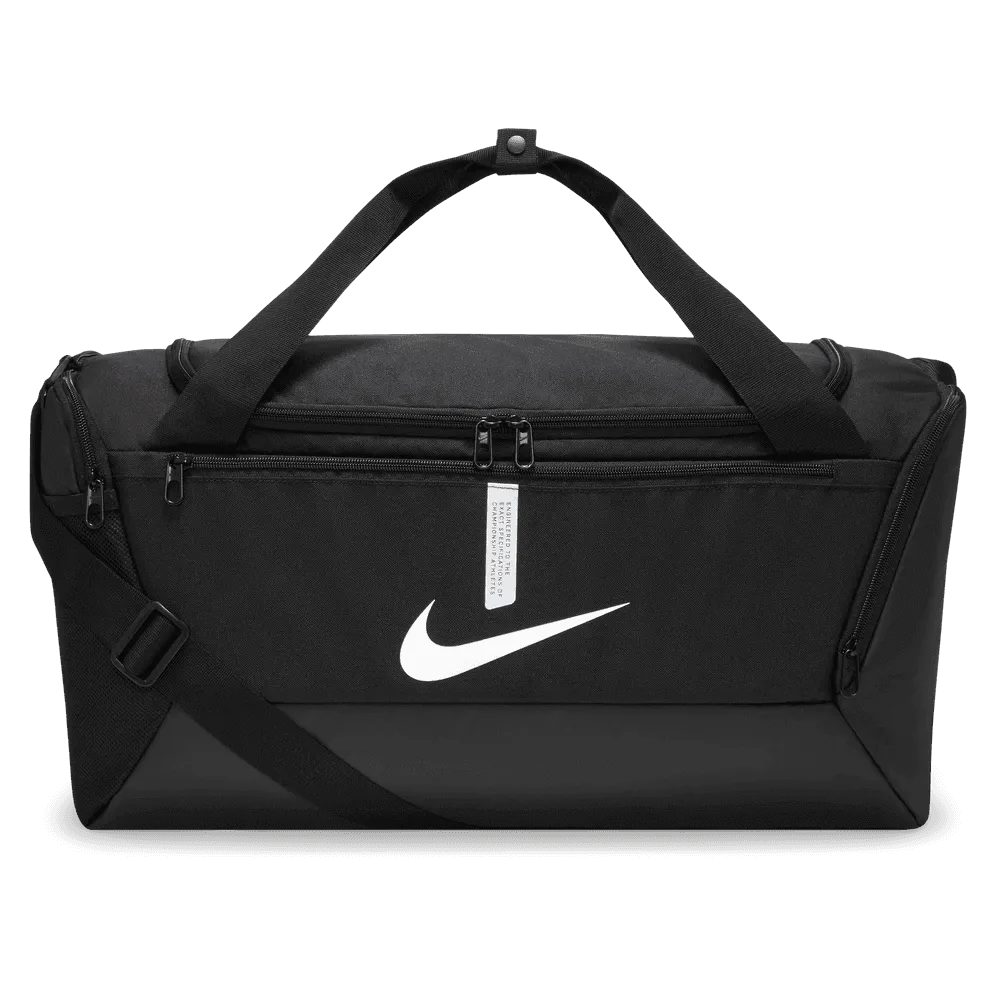 Nike Academy Team Small Duffel  Bag - Black-White (Front)