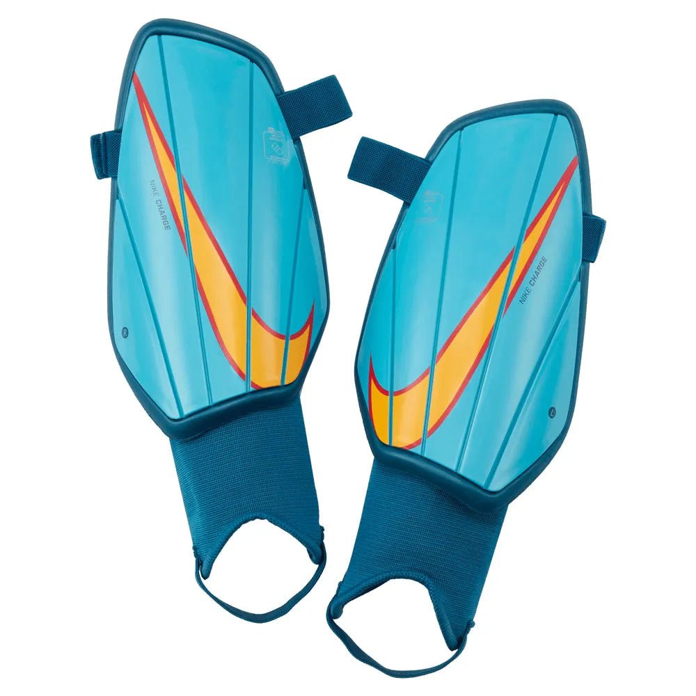Nike Charge Shin Guard - Chlorine Blue-Laser Orange