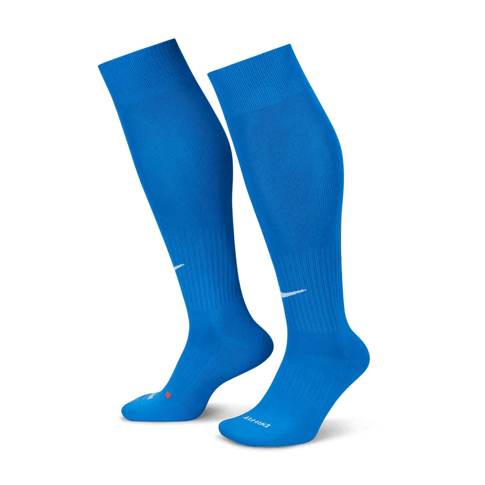Nike Classic Knee-High Socks Royal Blue-White (Pair - Lateral)