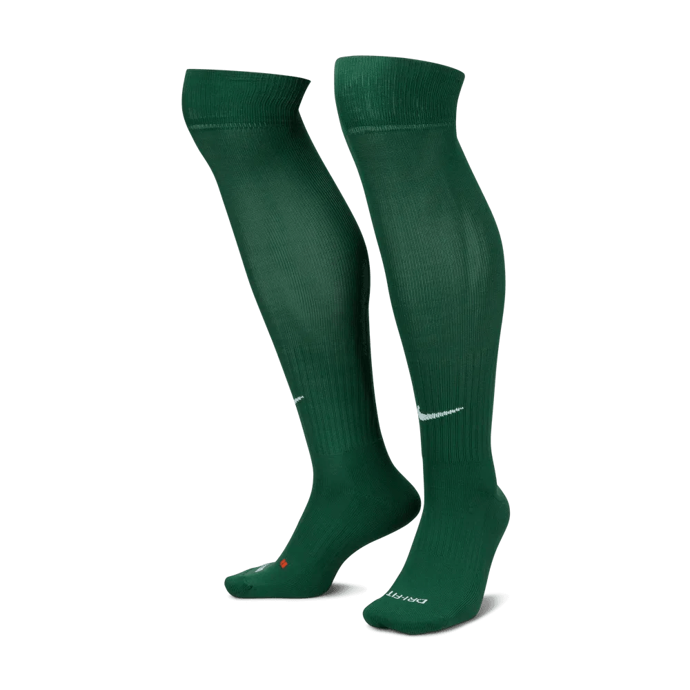 Nike Classic Knee-High Socks Forest Green (Pair - Lateral)